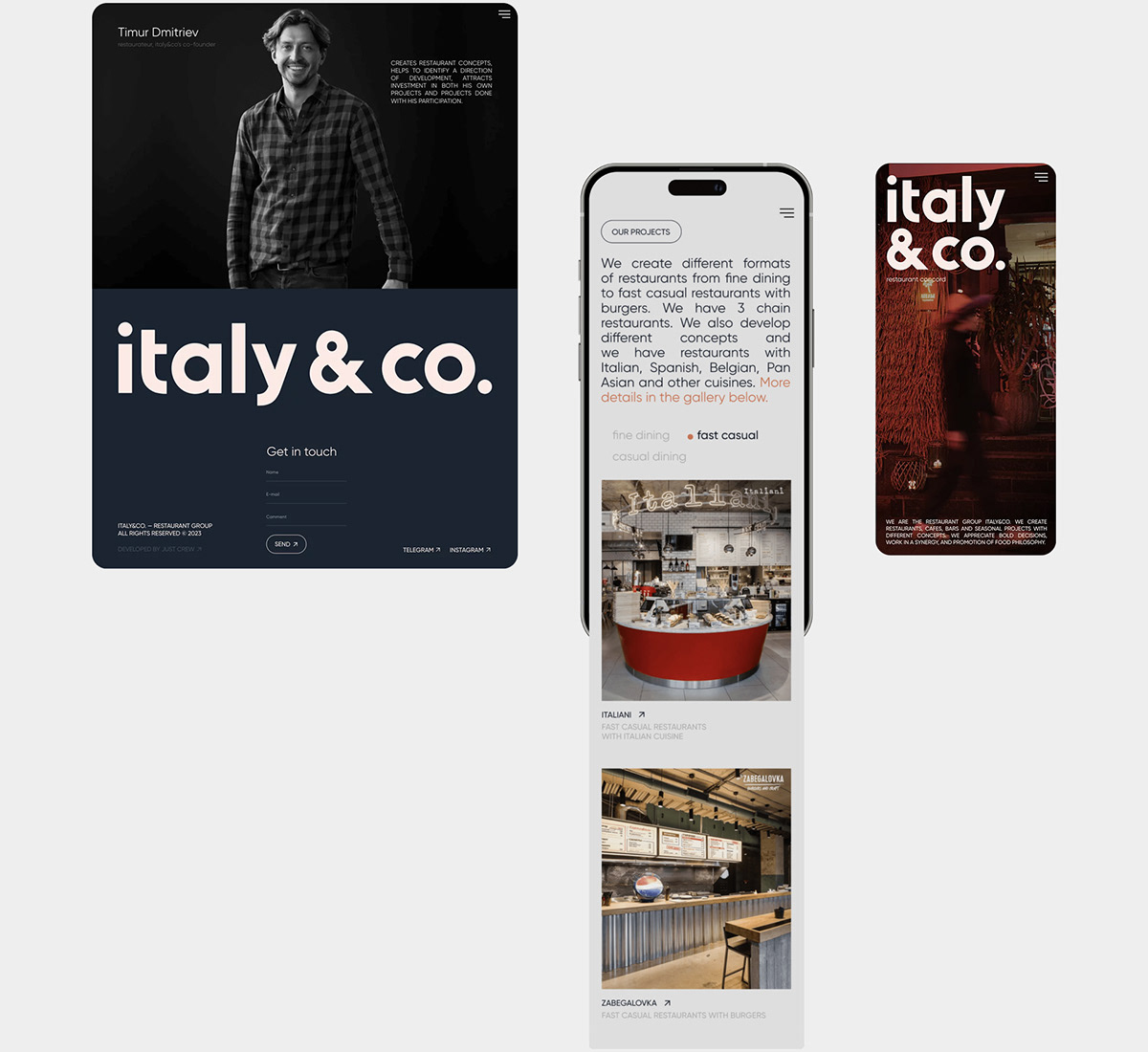 Italy&co. | Разработка сайта — Изображение №3 — Интерфейсы на Dprofile