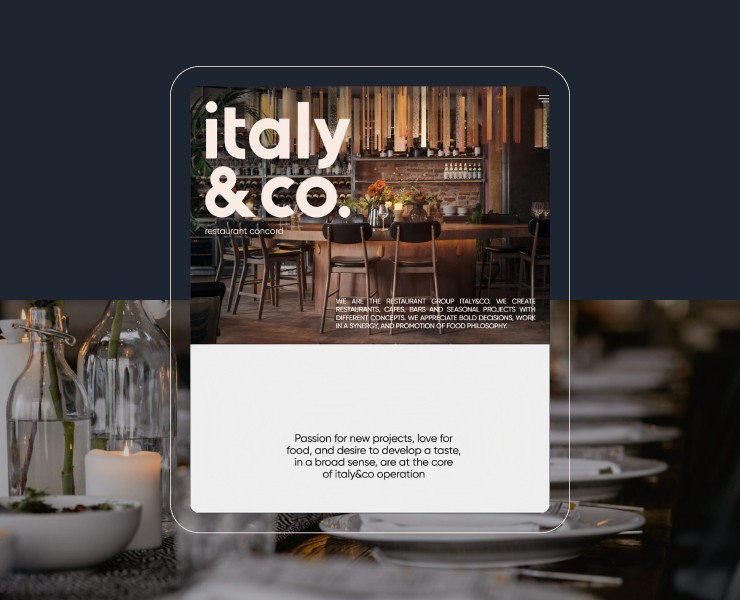 Italy&co. | Разработка сайта — Интерфейсы на Dprofile
