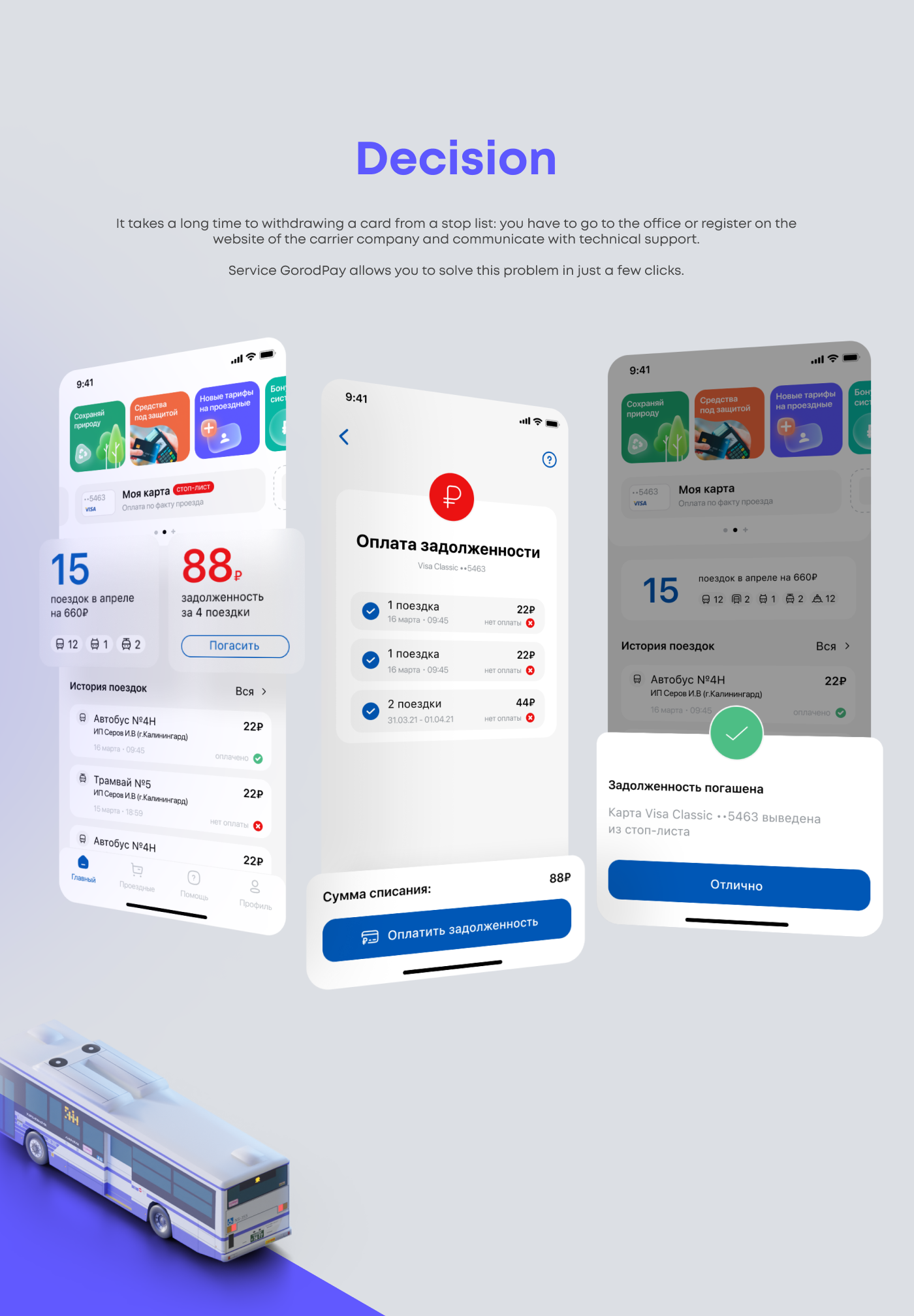 Transport pass App — Изображение №5 — Интерфейсы на Dprofile