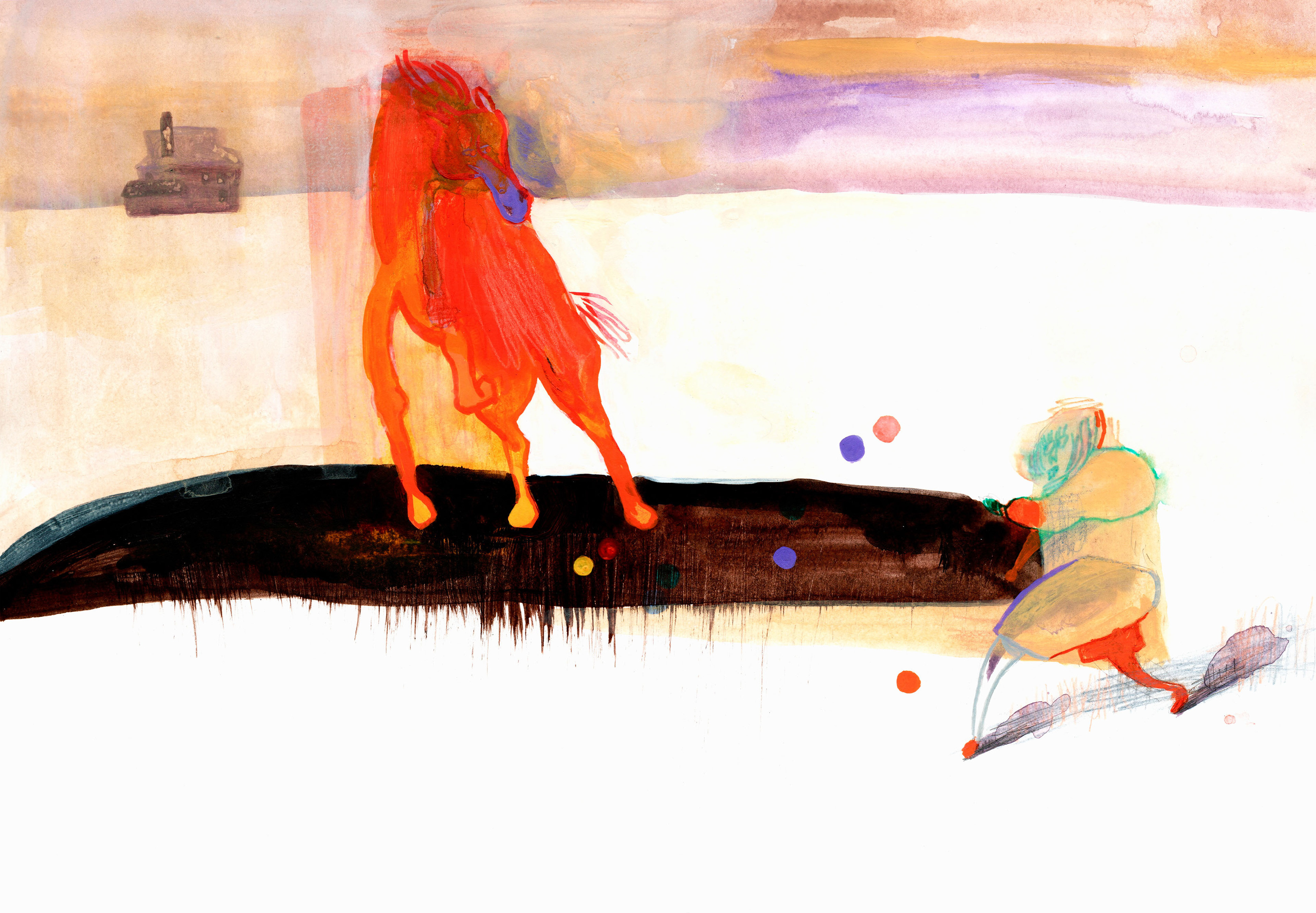 Серия "Загадочные встречи" — Изображение №1 — Иллюстрация, Графика на Dprofile