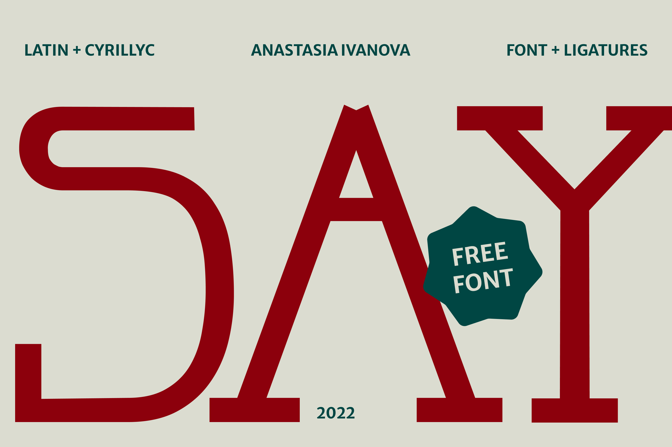 Parajanov (Free Font) — Изображение №1 — Графика на Dprofile