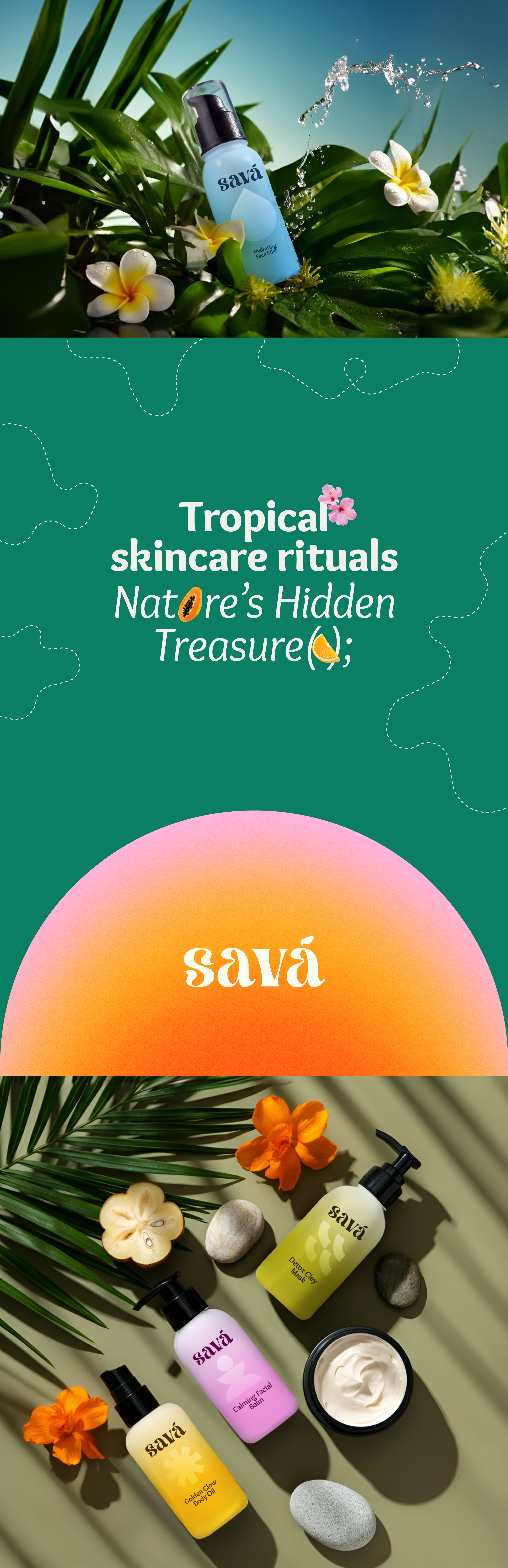 SAVÁ Skincare — Branding & Packaging Design — Изображение №1 — Брендинг, Графика на Dprofile