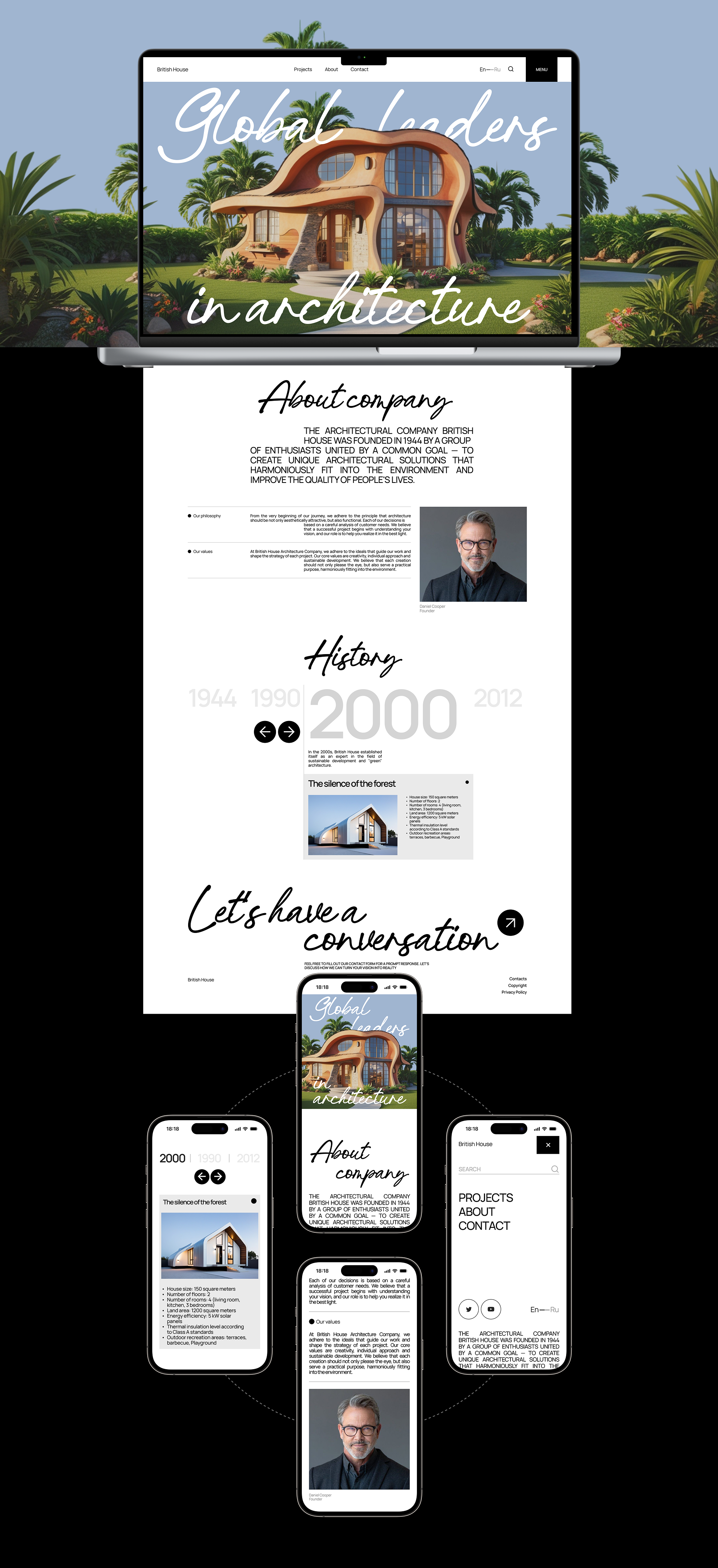 British House | Corporate website — Изображение №8 — Интерфейсы на Dprofile