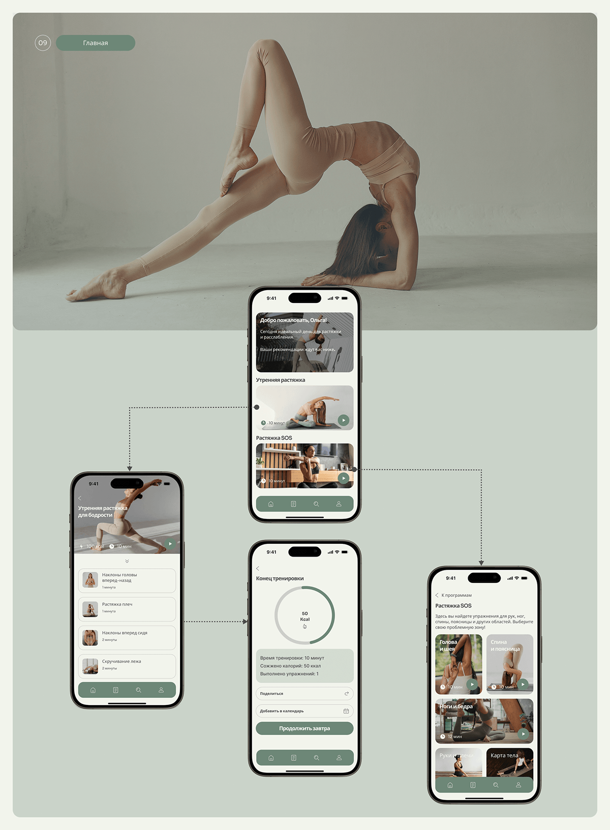Stretching mobile app|Мобильное приложение для растяжки — Изображение №10 — Интерфейсы на Dprofile