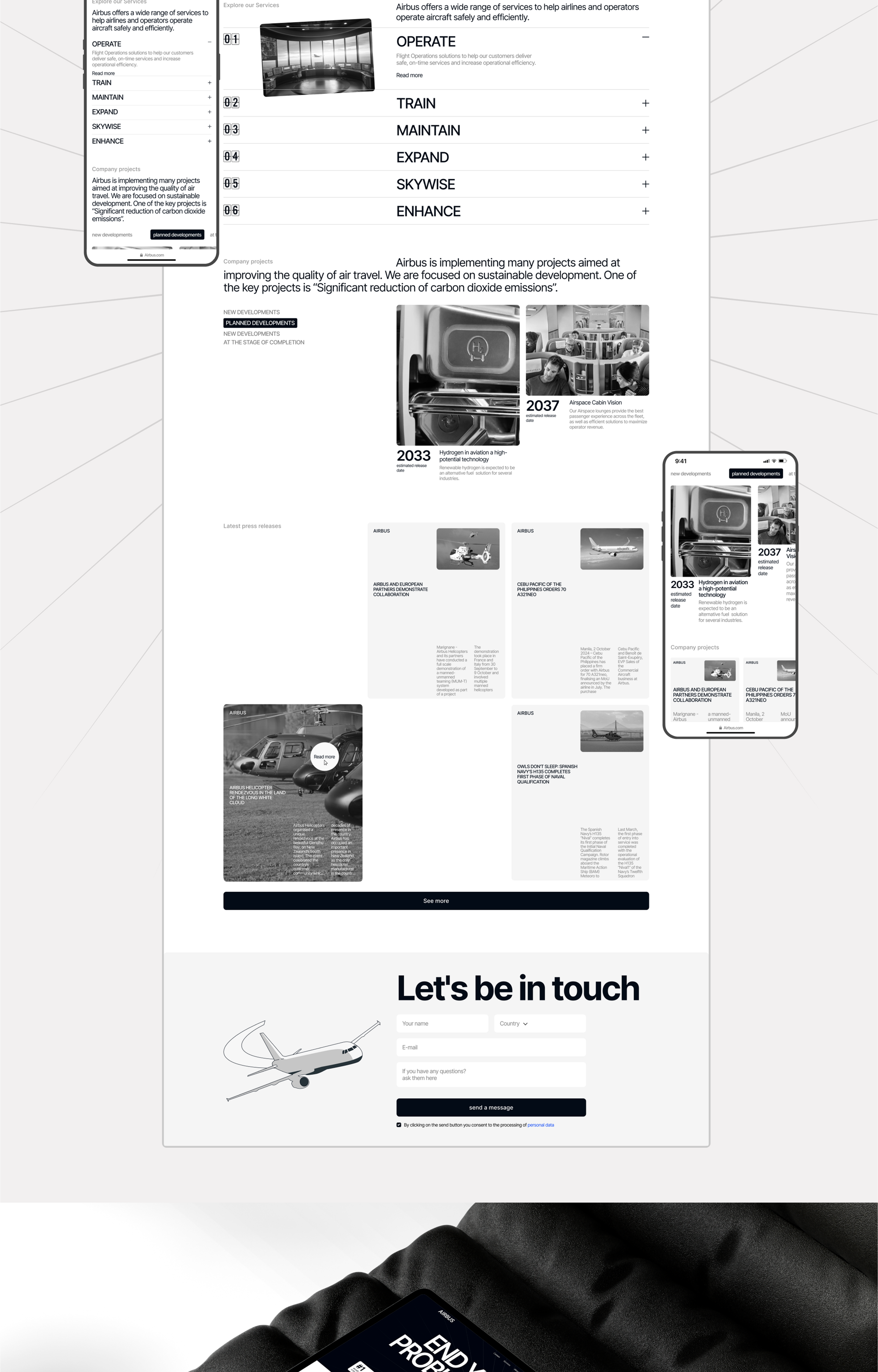 AIRBUS|Corporate website|Redesign — Изображение №6 — Интерфейсы на Dprofile