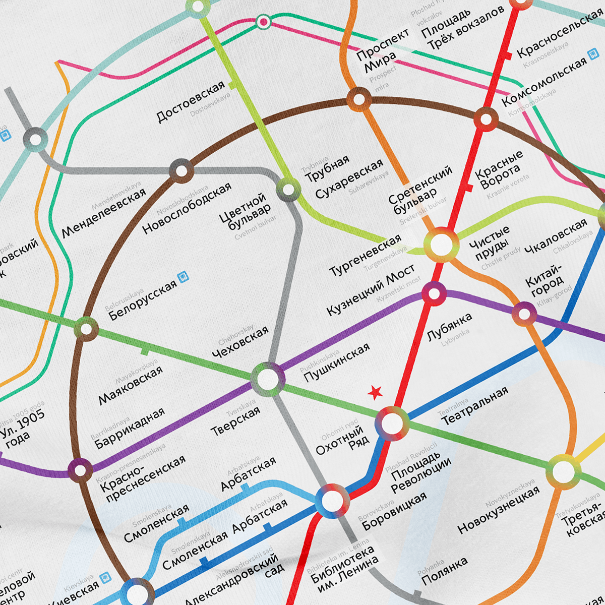 Концепт карты Московского метро — Изображение №11 — Интерфейсы, Графика на Dprofile