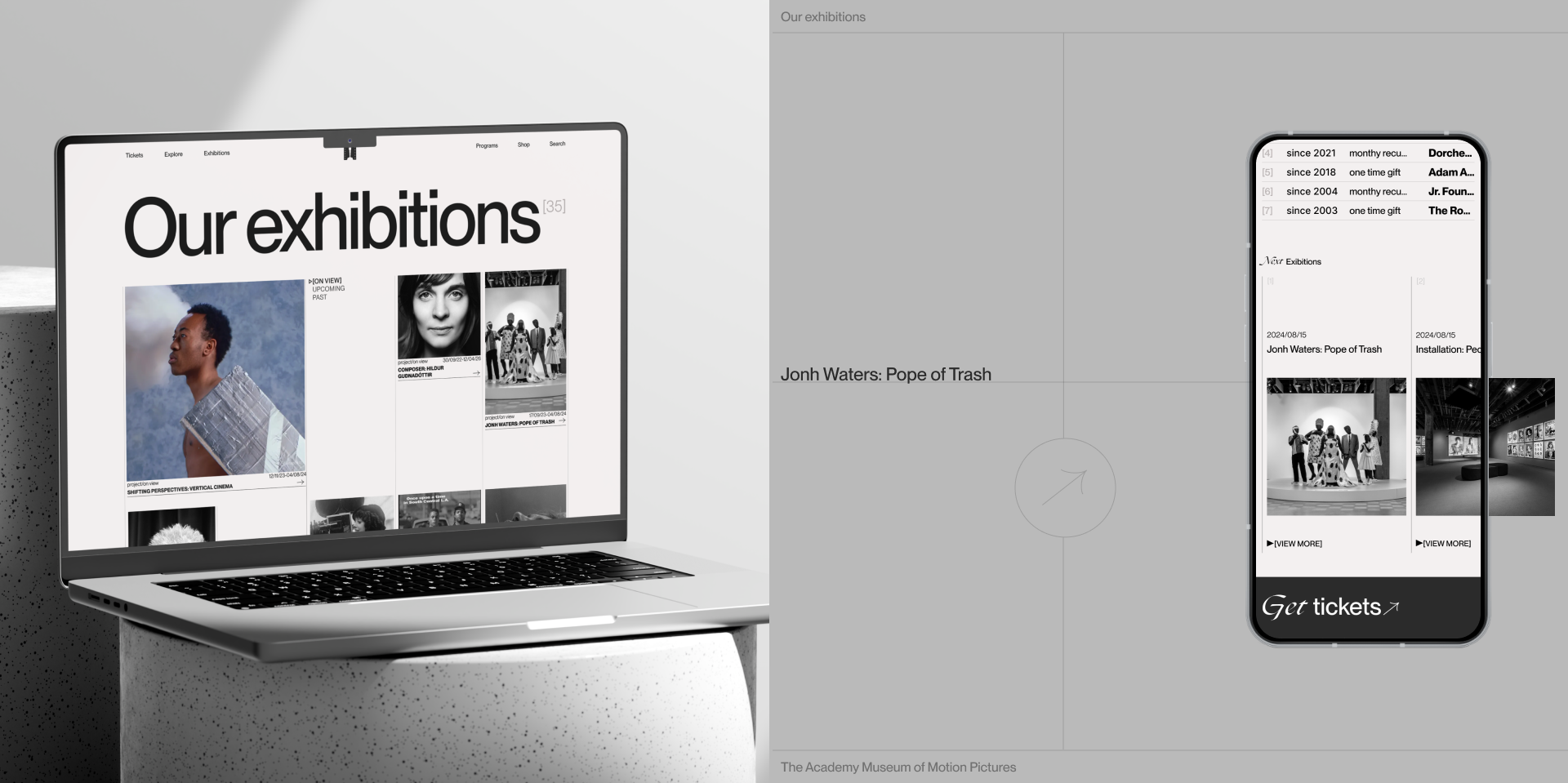 Academy Museum of Motion Pictures — Изображение №11 — Интерфейсы, Брендинг на Dprofile