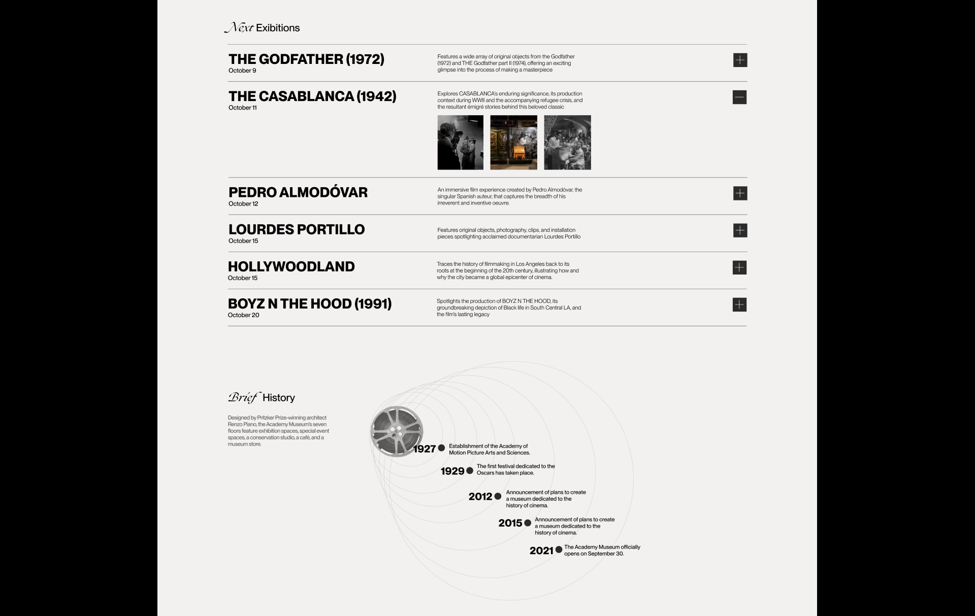 Academy Museum of Motion Pictures — Изображение №6 — Интерфейсы, Брендинг на Dprofile