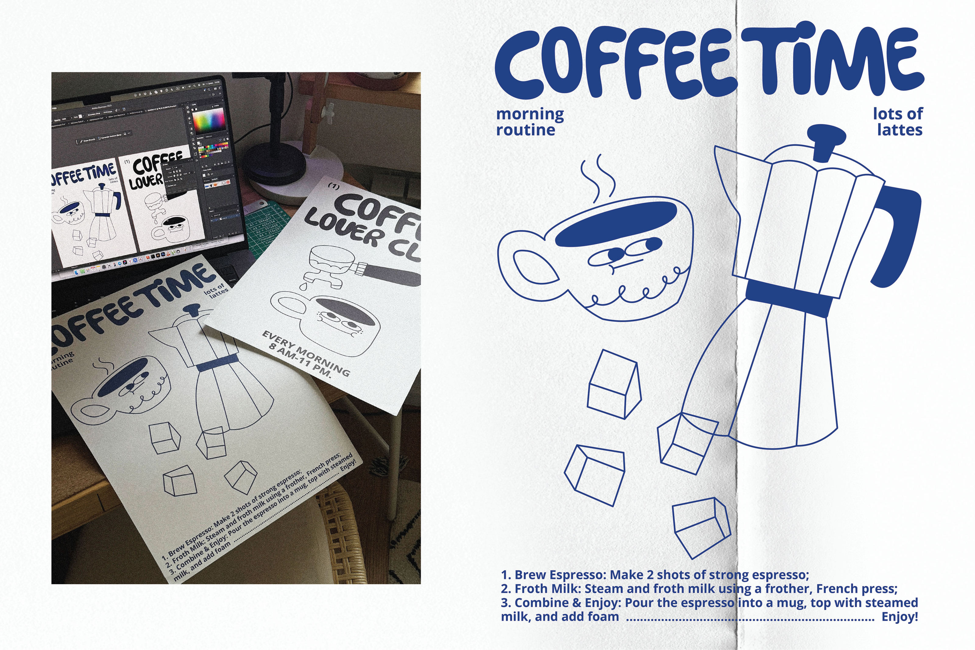 coffee time illustration — Изображение №15 — Брендинг, Графика на Dprofile