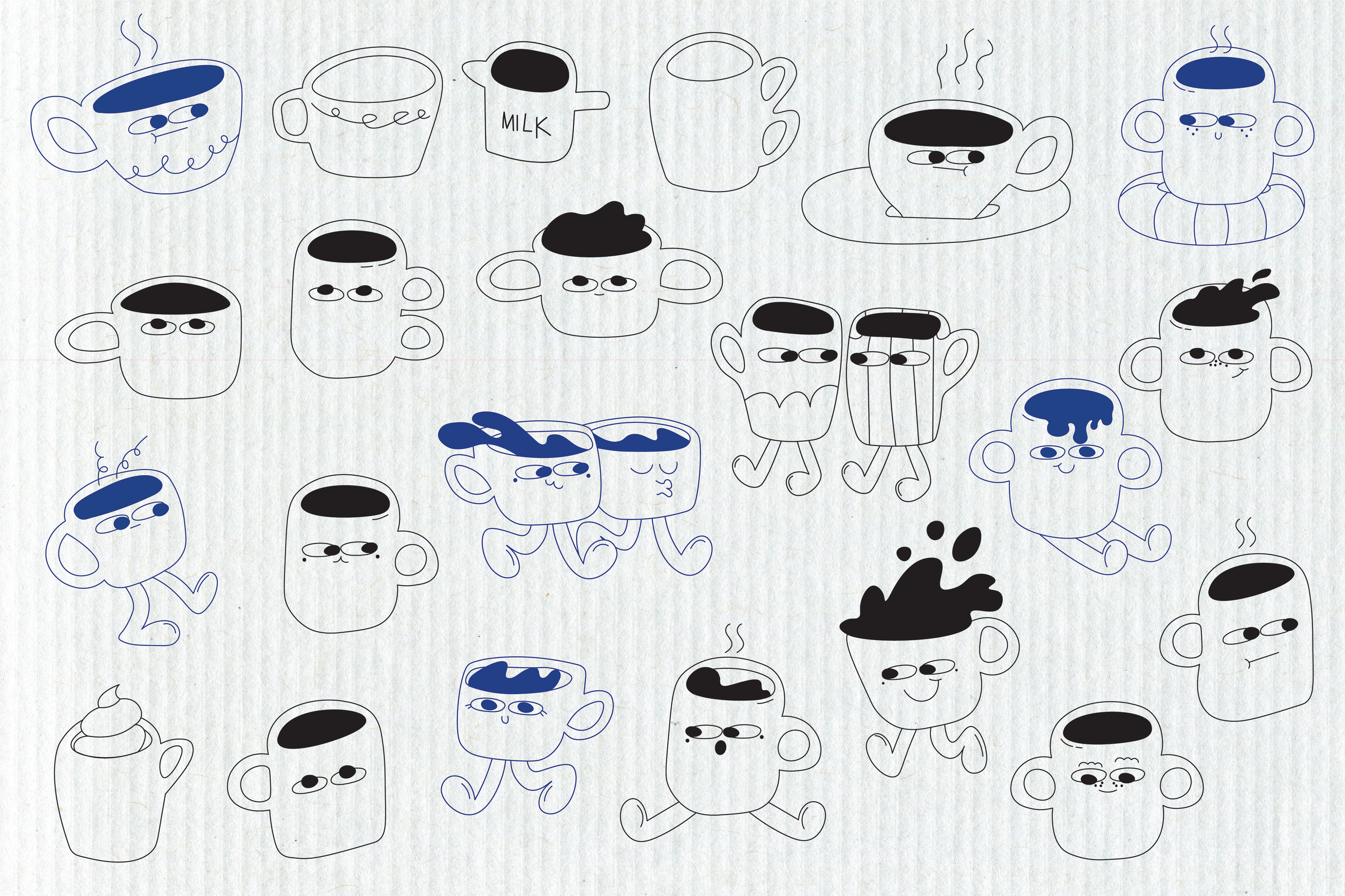 coffee time illustration — Изображение №4 — Брендинг, Графика на Dprofile