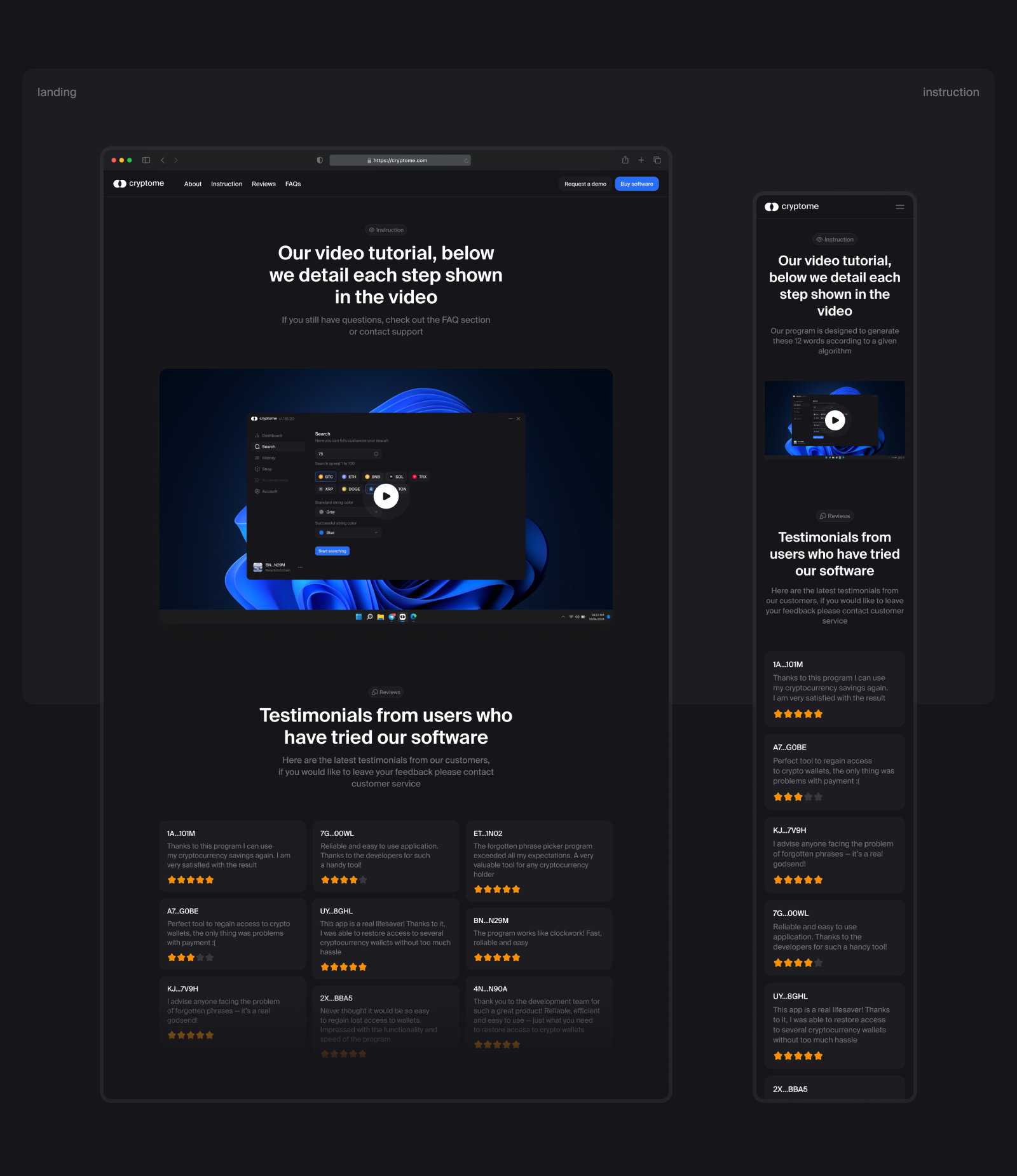 Сryptome — finding forgotten phrases — Изображение №10 — Интерфейсы на Dprofile