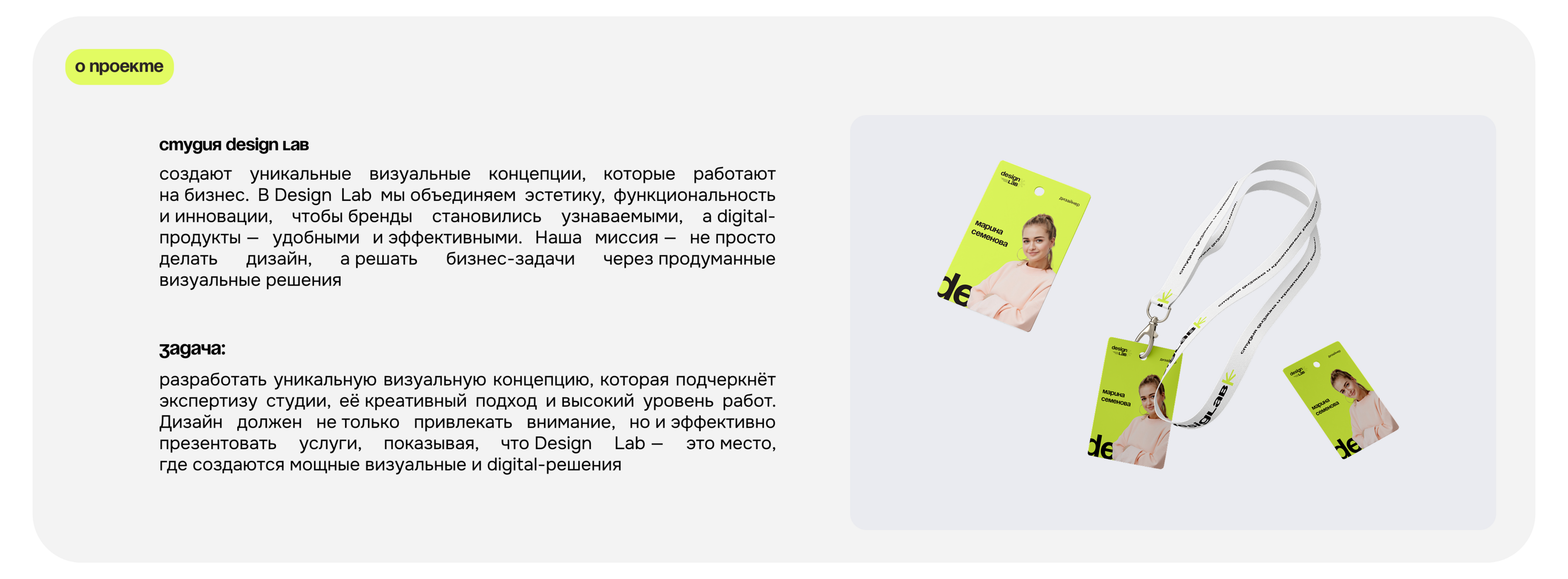 Design Lab | Студия дизайна | Landing page — Изображение №2 — Интерфейсы на Dprofile