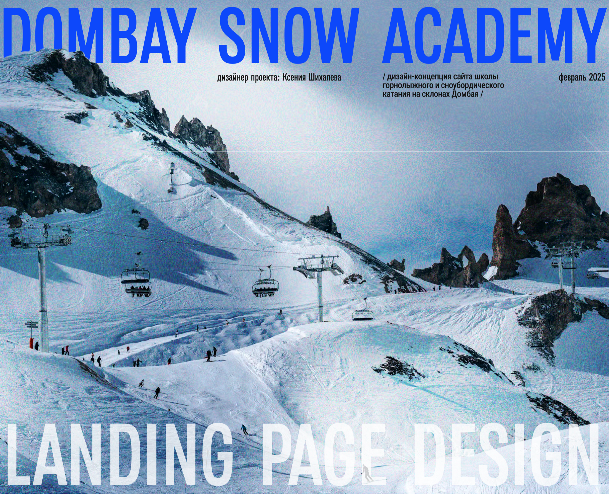 Dombay Snow Academy * Landing Page & UI UX Design — Интерфейсы на Dprofile
