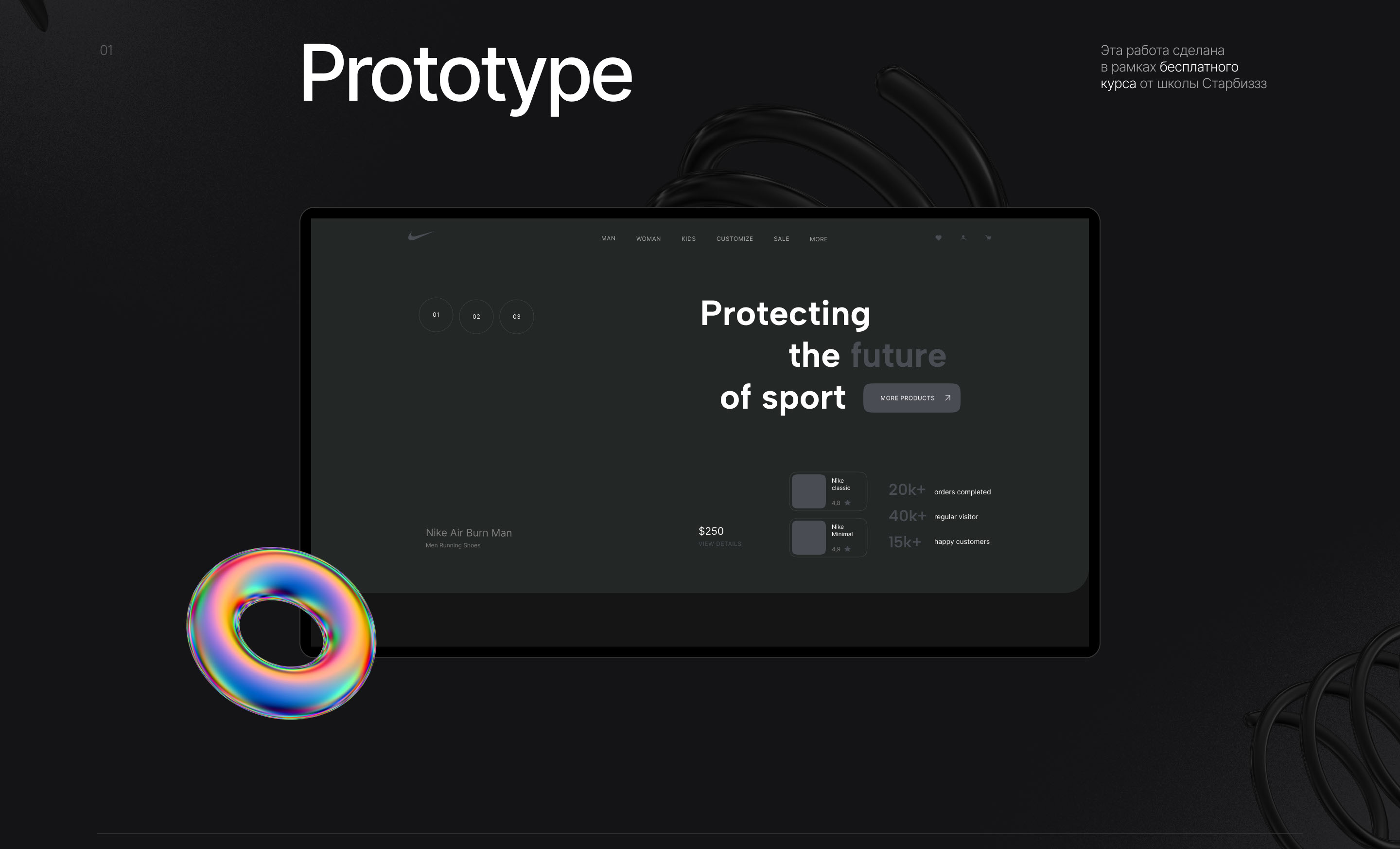 Nike Sneakers | Redesign concept — Изображение №2 — Интерфейсы, Брендинг на Dprofile