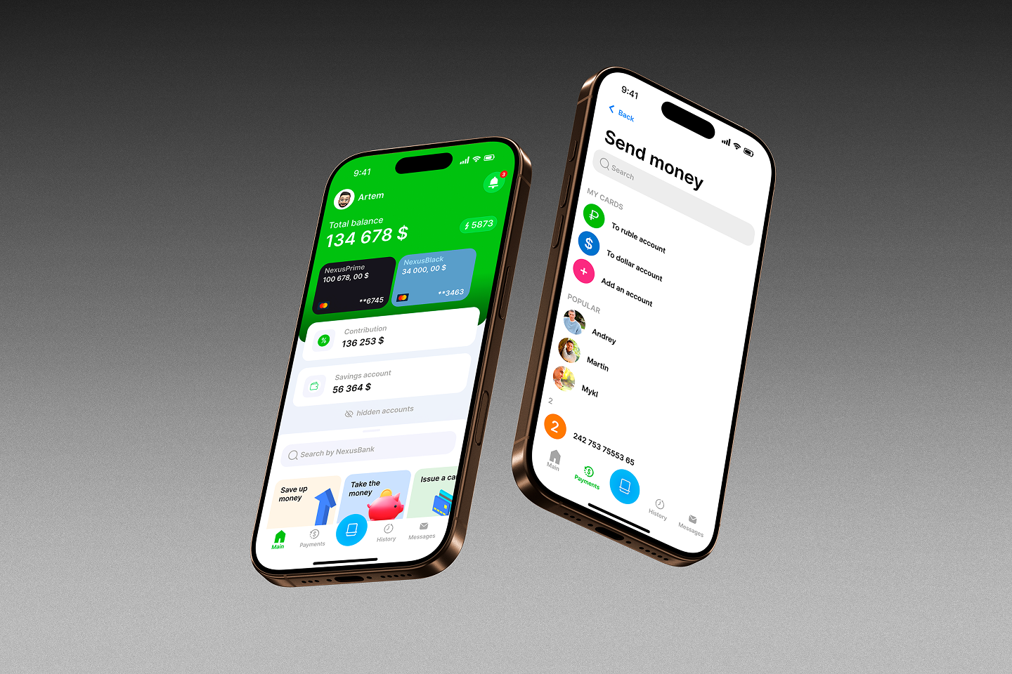 Nexus Bank UX/UI Design — Изображение №9 — Интерфейсы, Брендинг на Dprofile