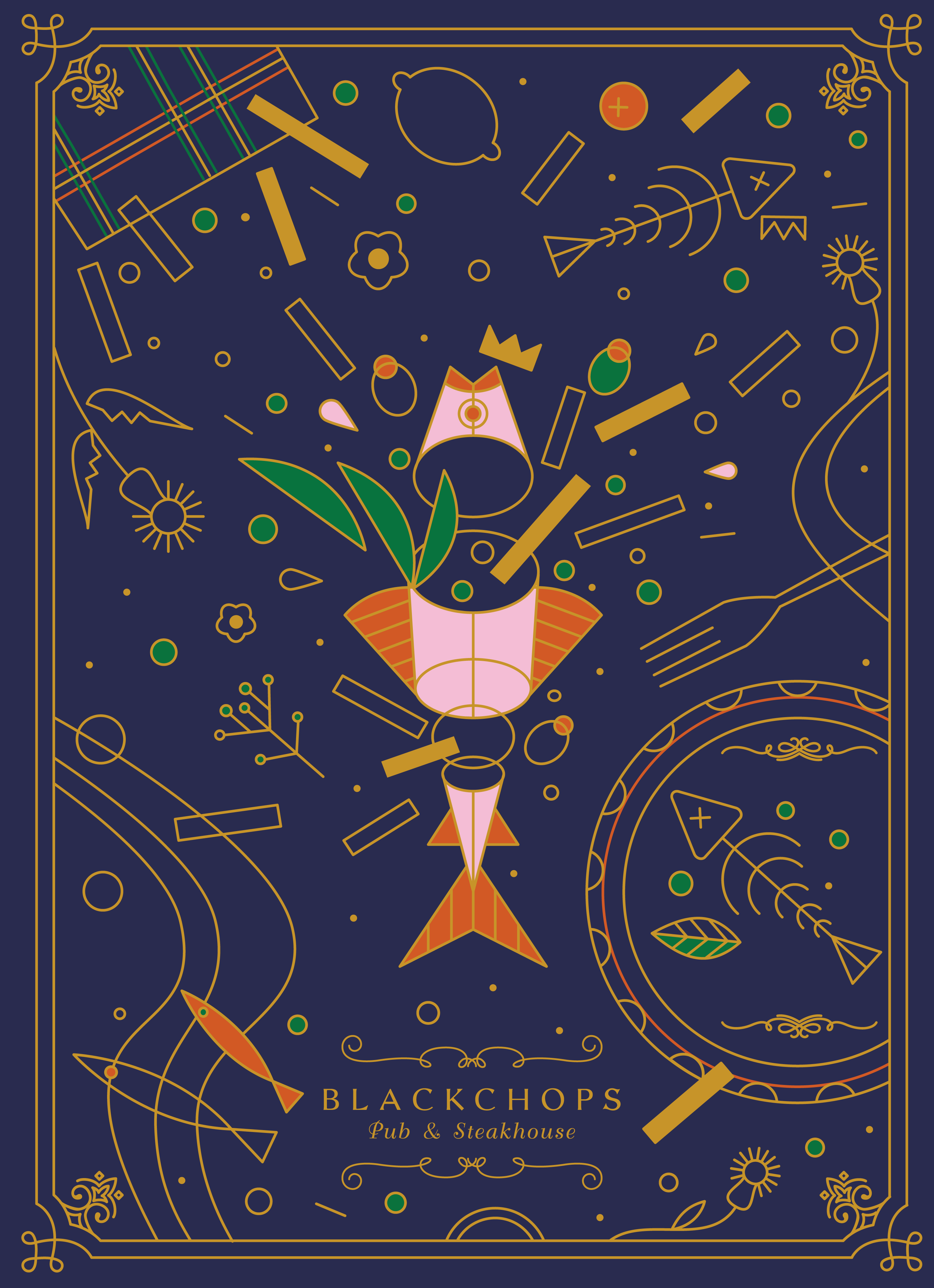 Takeaway упаковка для Blackchops — Изображение №4 — Брендинг, Иллюстрация на Dprofile