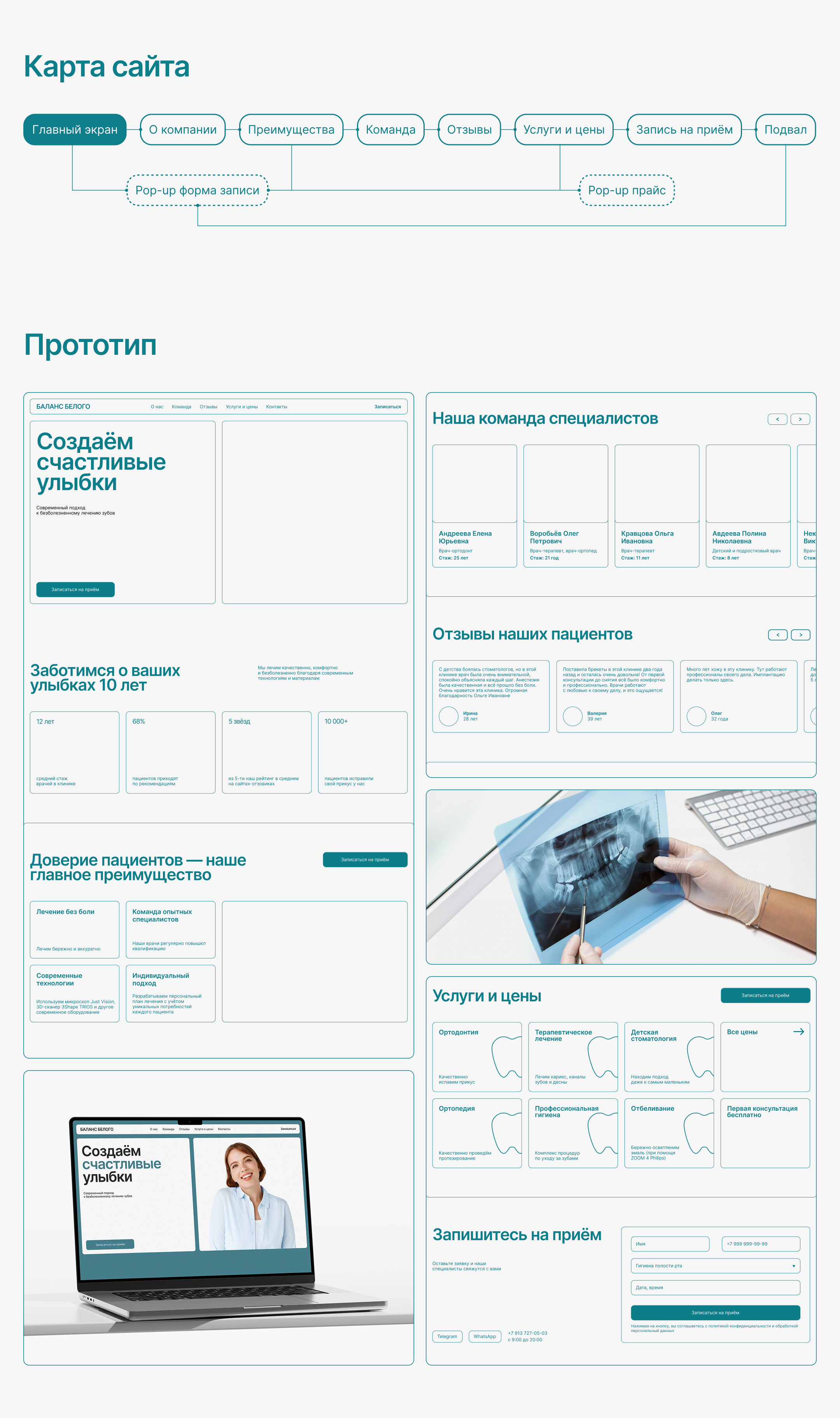 Сайт для стоматологии — Изображение №3 — Интерфейсы на Dprofile