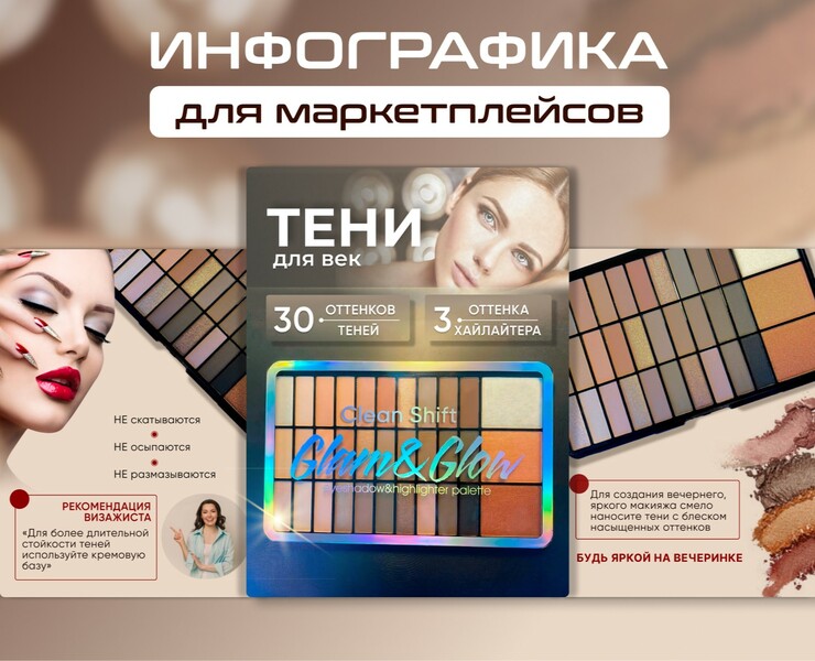 Дизайн для карточек товара на маркетплейсах — Графика, Маркетинг на Dprofile