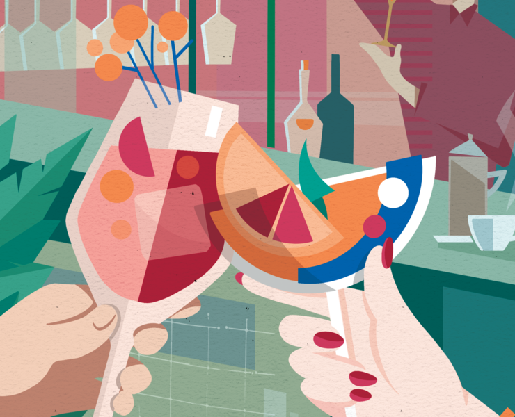 Illustrations for menu covers — Иллюстрация, Графика на Dprofile