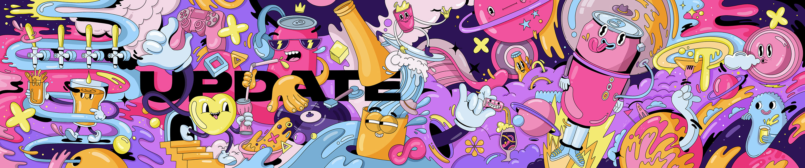 Update Bar illustration — Изображение №2 — Брендинг, Иллюстрация на Dprofile