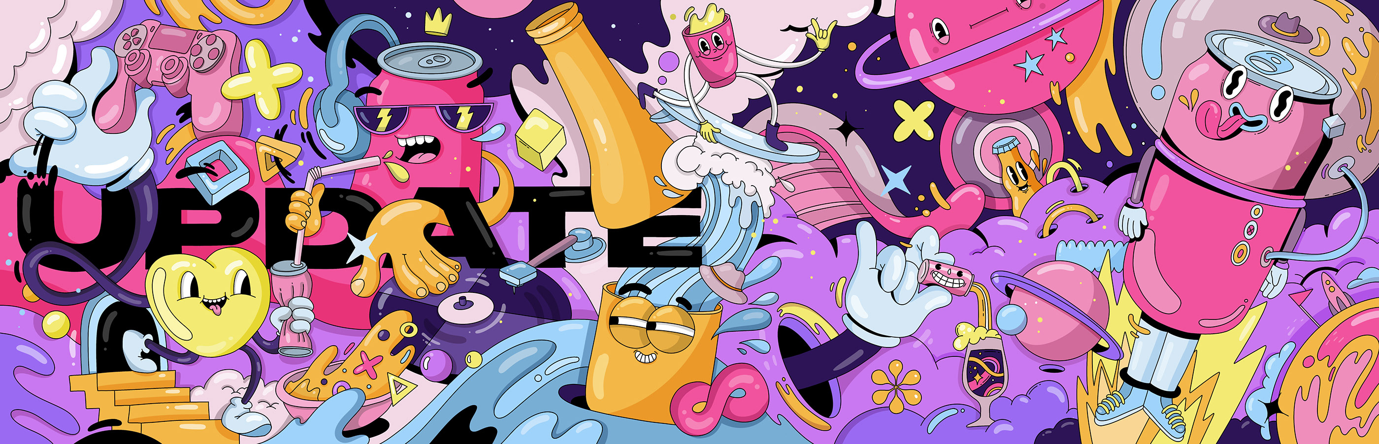 Update Bar illustration — Изображение №1 — Брендинг, Иллюстрация на Dprofile