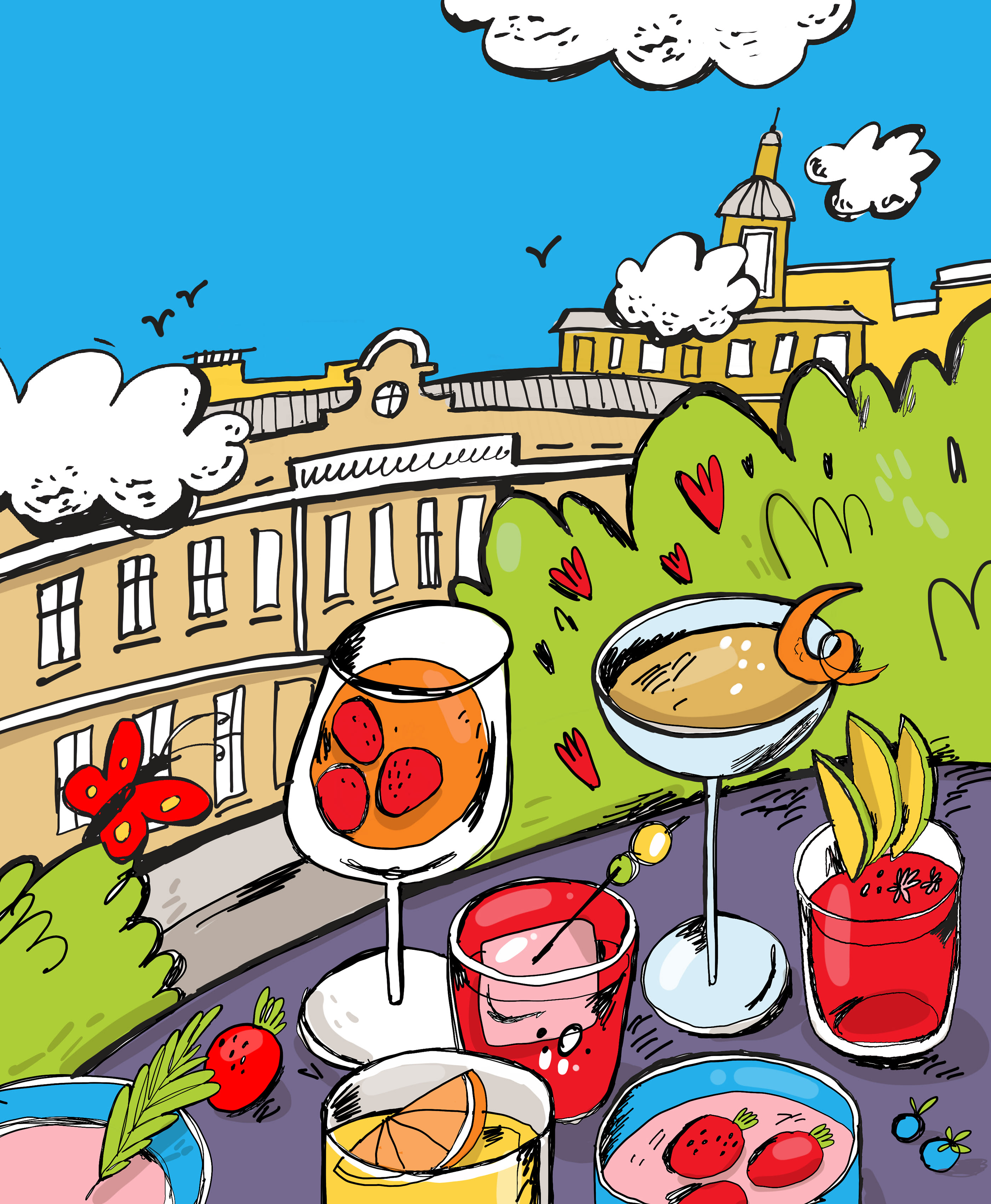 Restaurant MOSKVA · menu covers · illustrations — Изображение №6 — Иллюстрация, Графика на Dprofile