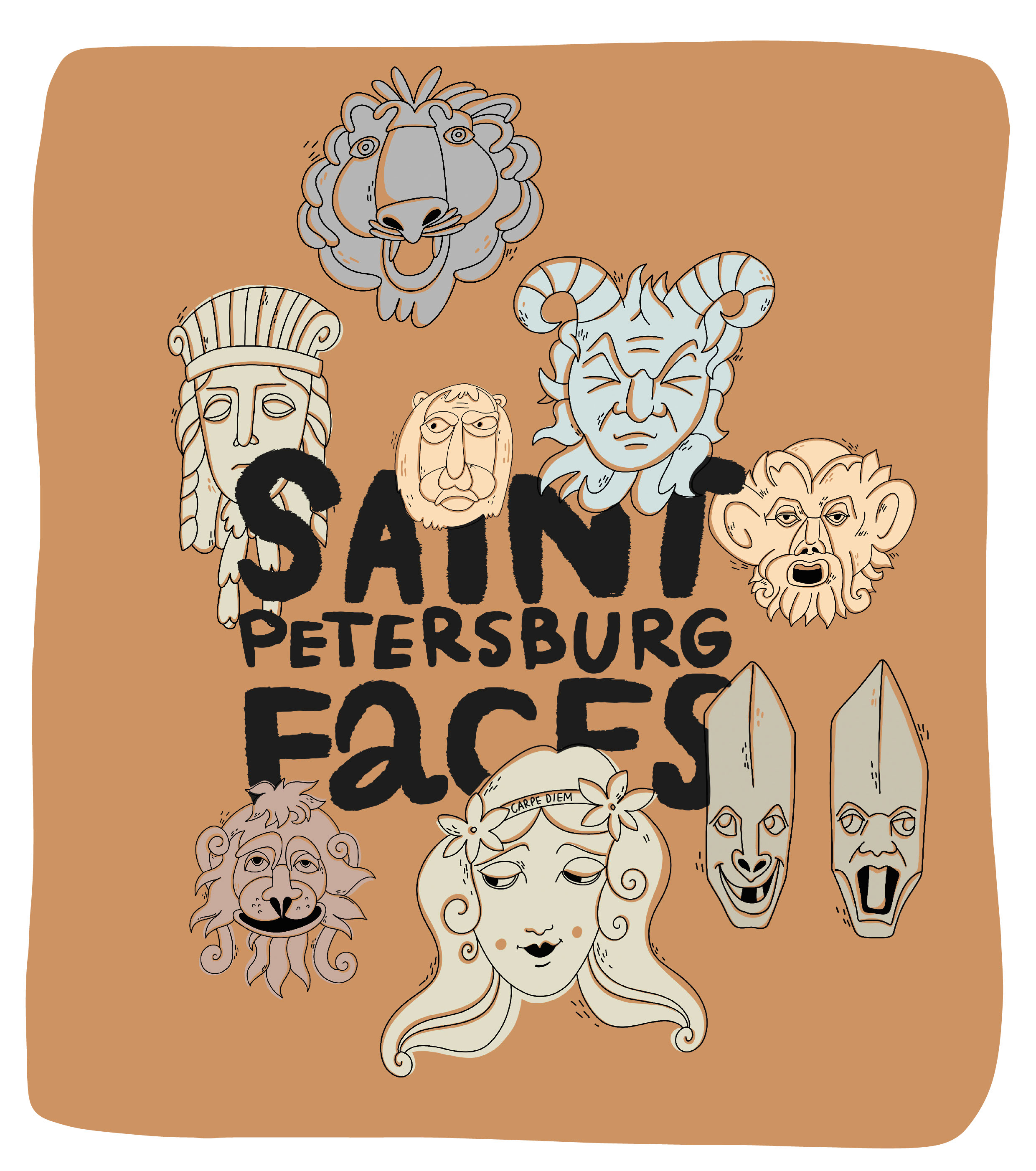 Saint Petersburg Faces — Изображение №1 — Иллюстрация на Dprofile