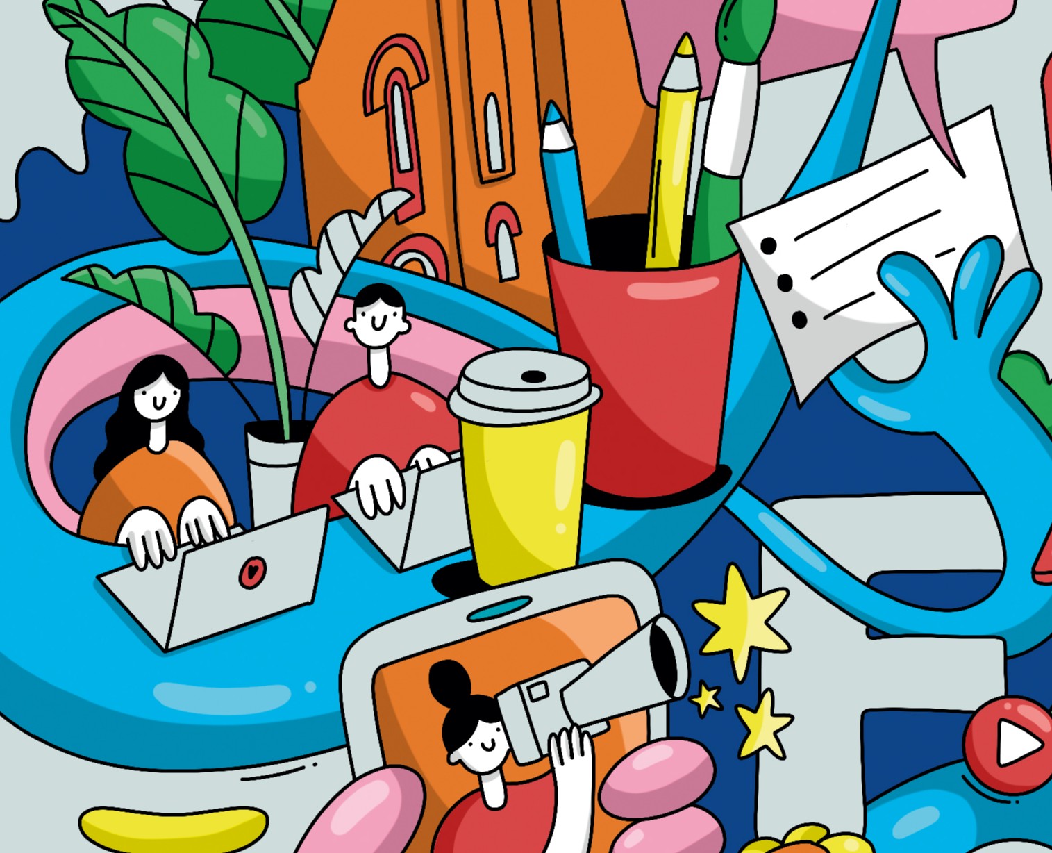 Office illustration на Dprofile