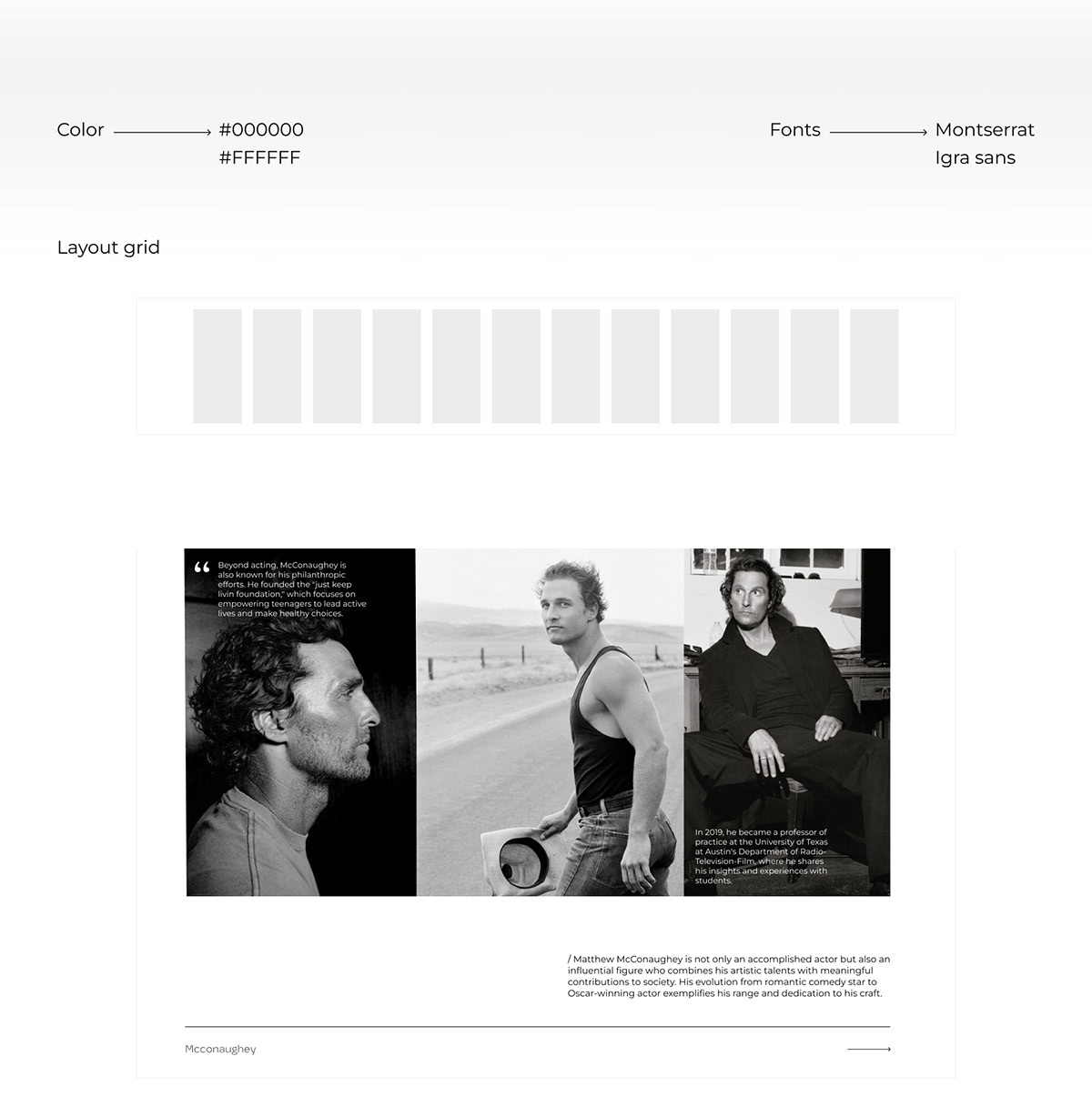 Landing page — biography — Изображение №3 — Интерфейсы на Dprofile