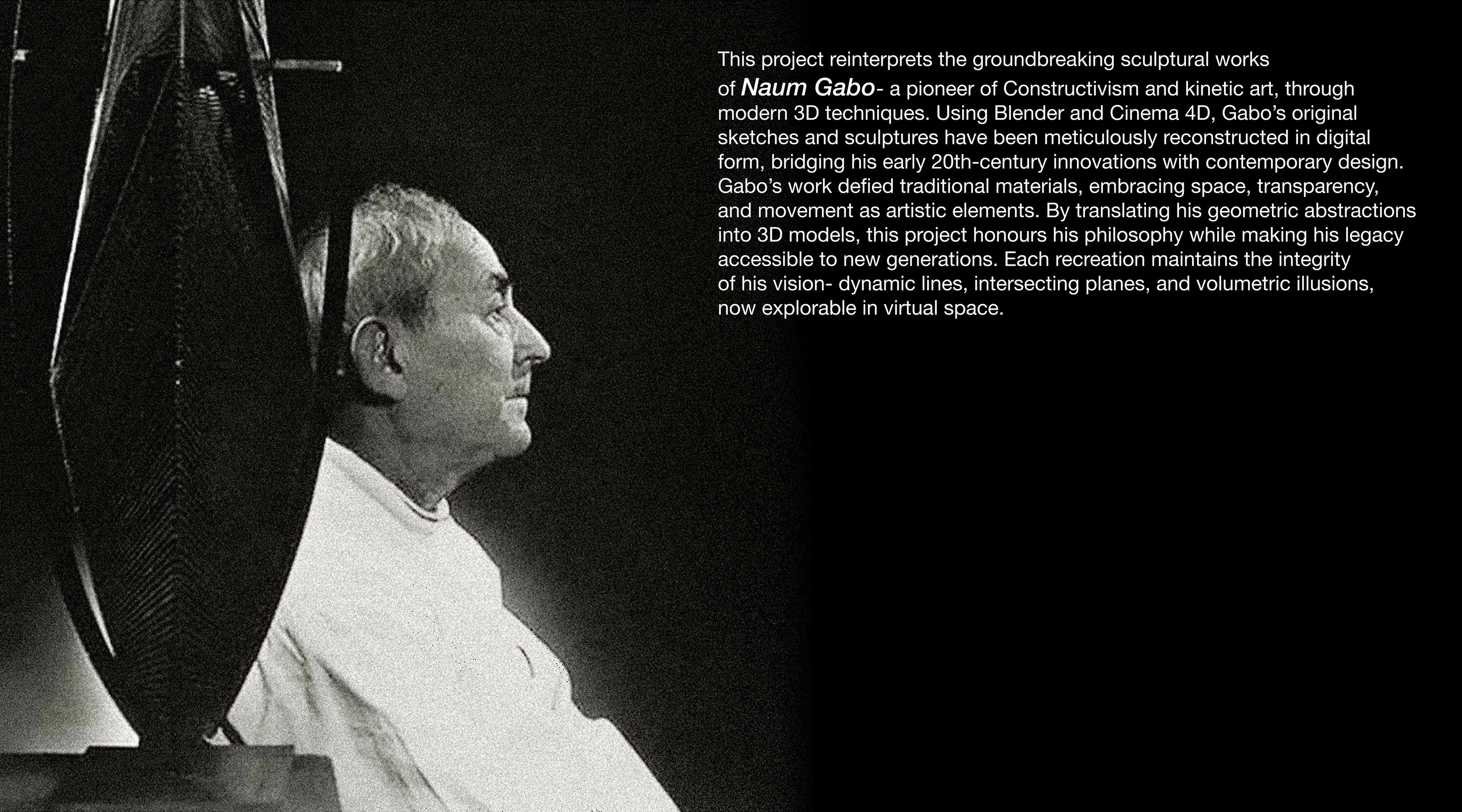 Наум Габо | 3D Воссоздание — Изображение №2 — Иллюстрация, 3D на Dprofile