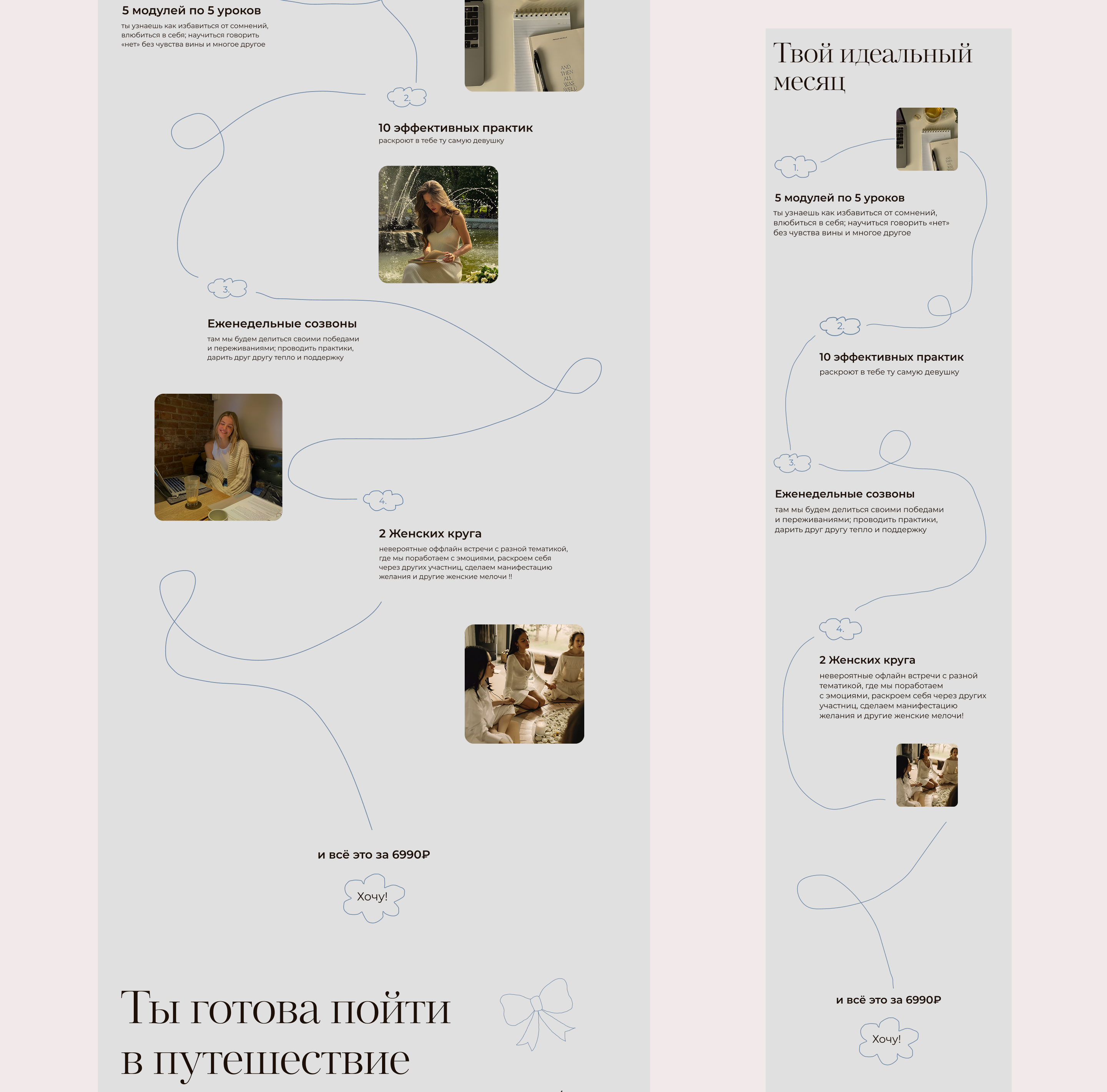 Сайт для курса / SheBloom — Изображение №11 — Интерфейсы на Dprofile
