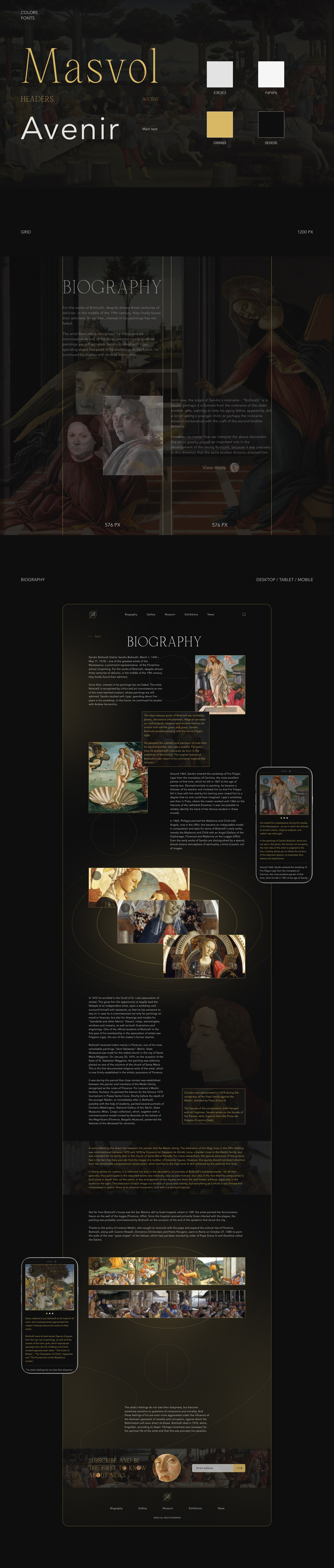 Sandro Bottichelli – Redesign Concept — Изображение №5 — Интерфейсы на Dprofile