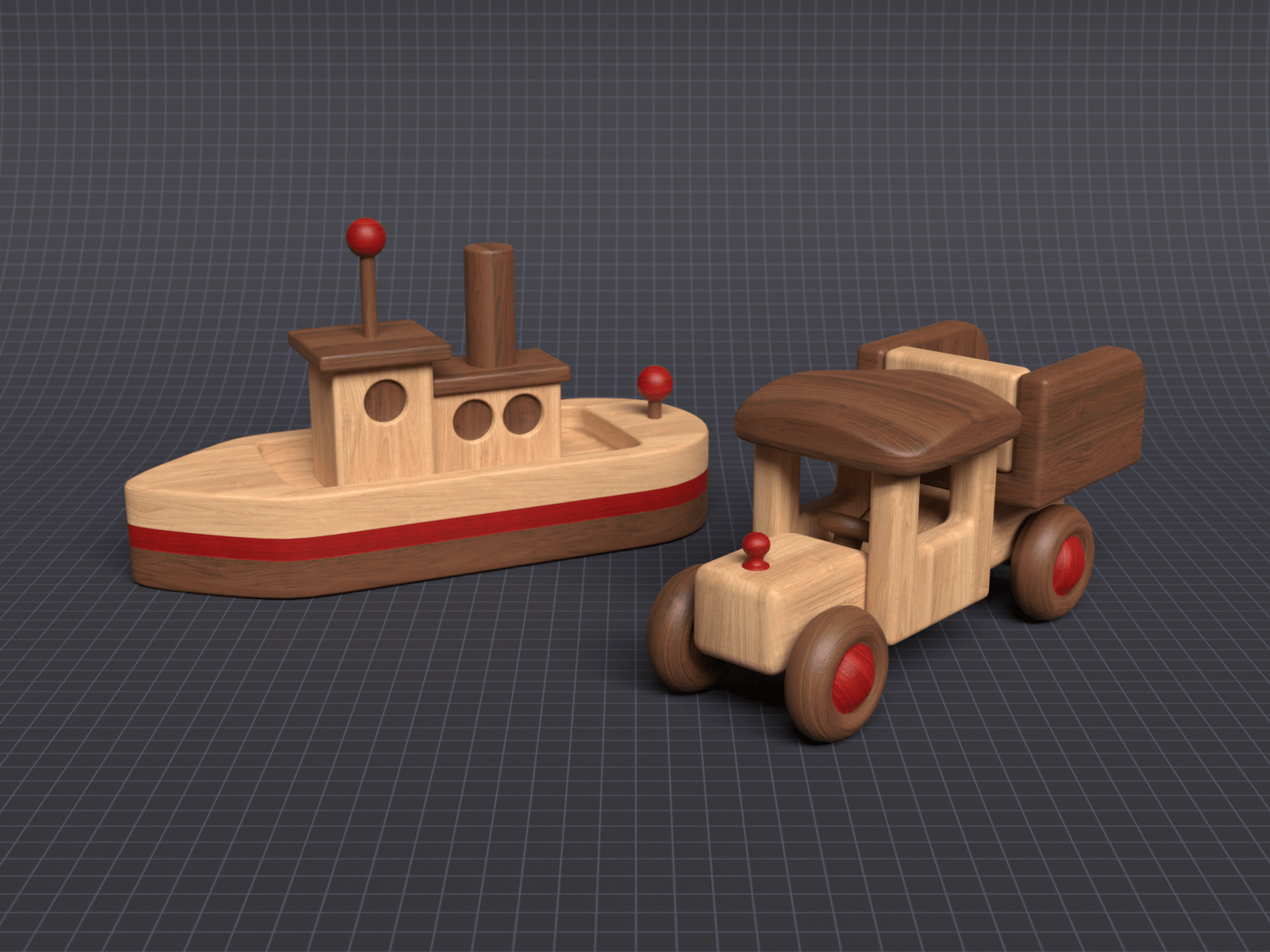 Wooden Toys — Изображение №3 — Иллюстрация, 3D на Dprofile