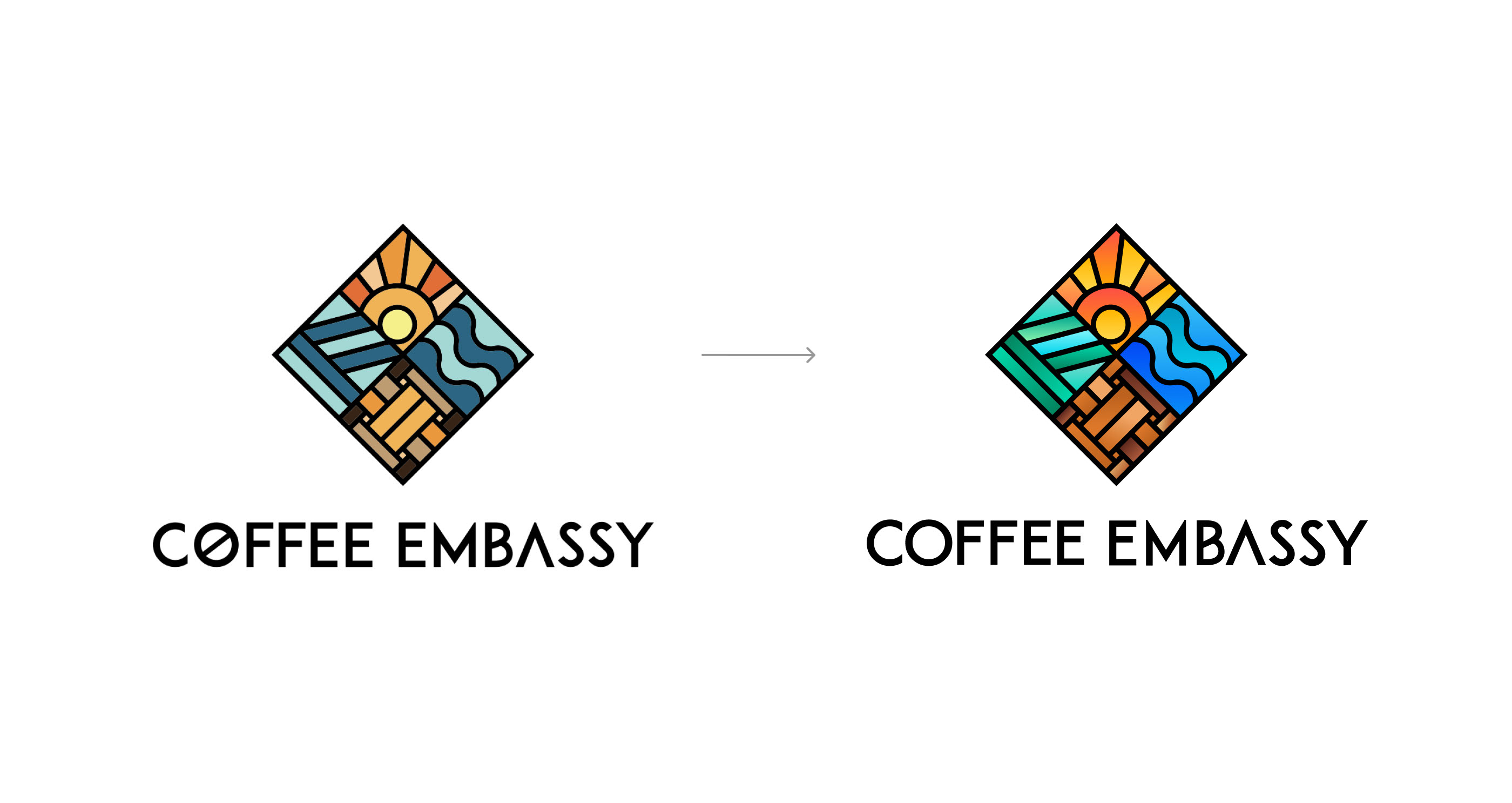 Ребрендинг сети кофеен Coffee Embassy — Изображение №3 — Брендинг, Графика на Dprofile