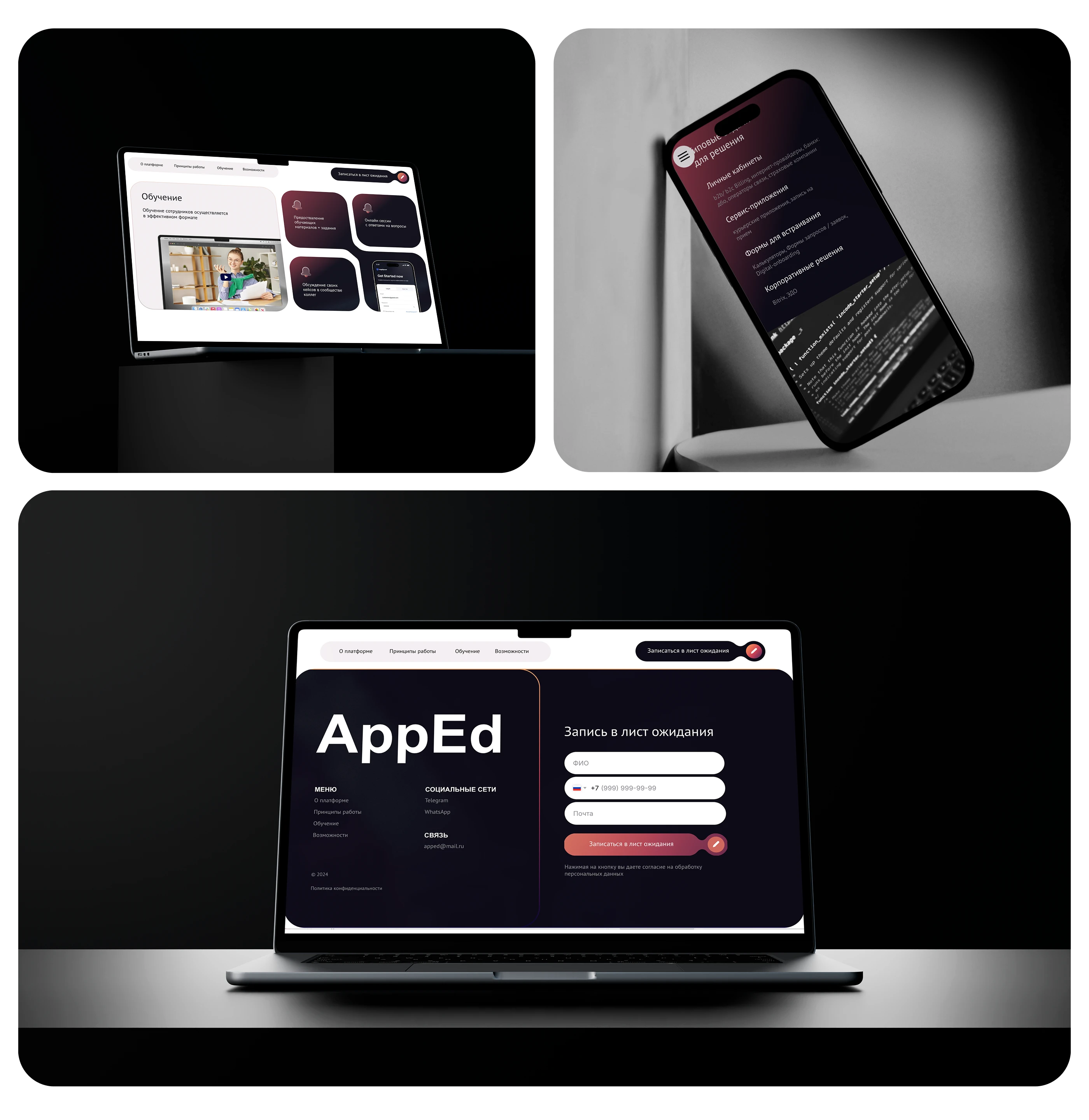 AppEd | Разработка лендинга — Изображение №6 — Интерфейсы на Dprofile
