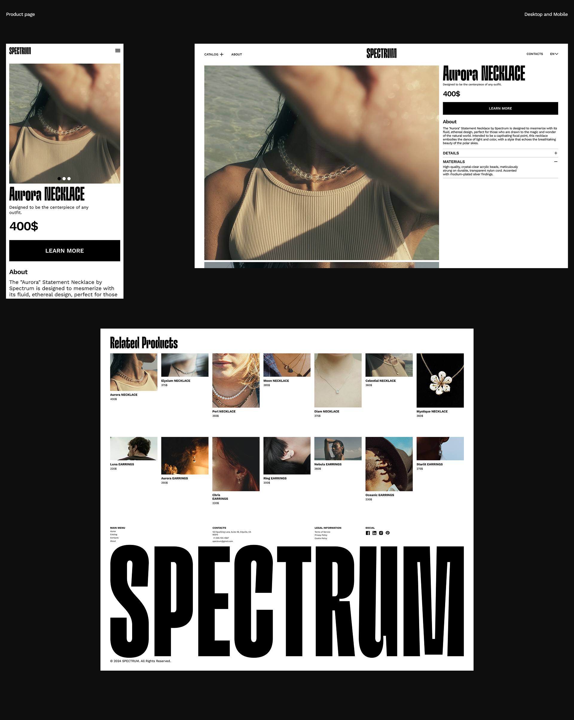 SPECTRUM E-COMMERCE — Изображение №9 — Интерфейсы на Dprofile