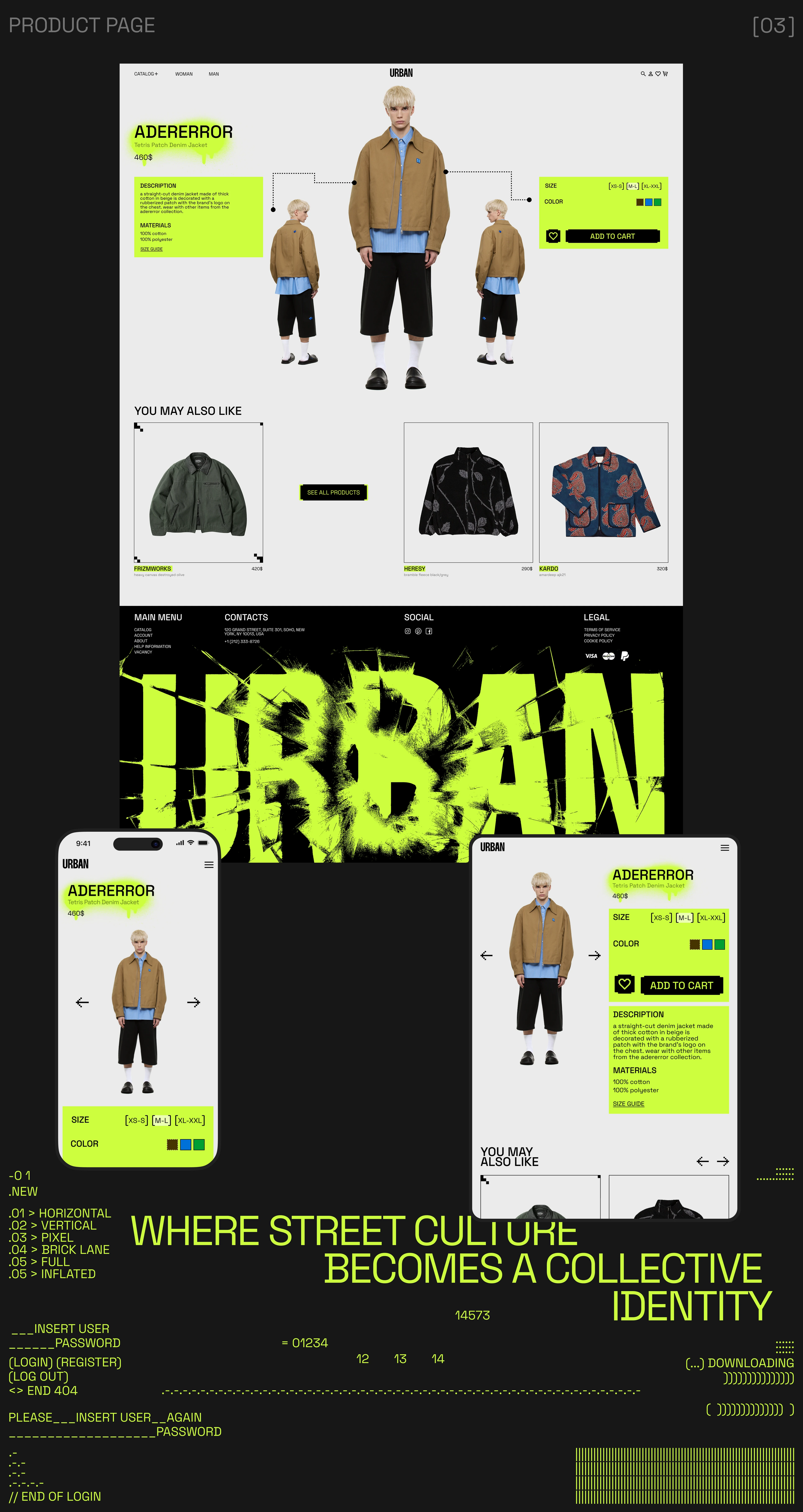 URBAN | E-COMMERCE | WEBSITE — Изображение №5 — Интерфейсы на Dprofile