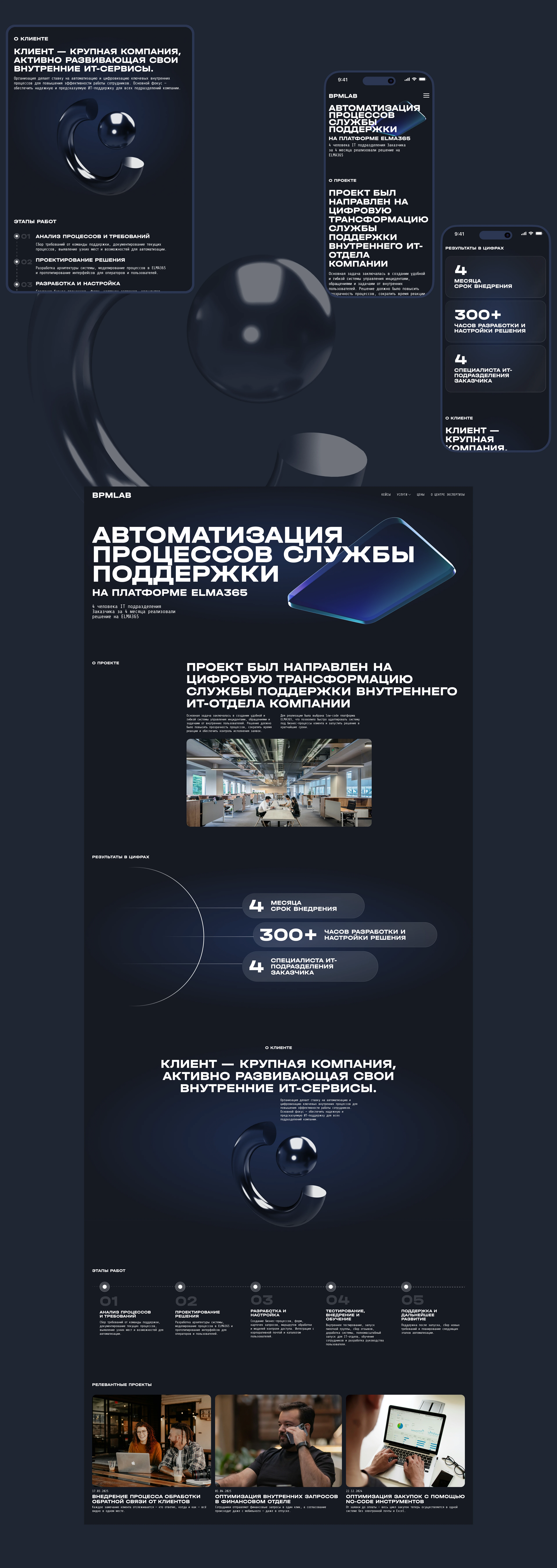 BPMLAB | КОРПОРАТИВНЫЙ САЙТ — Изображение №7 — Интерфейсы на Dprofile