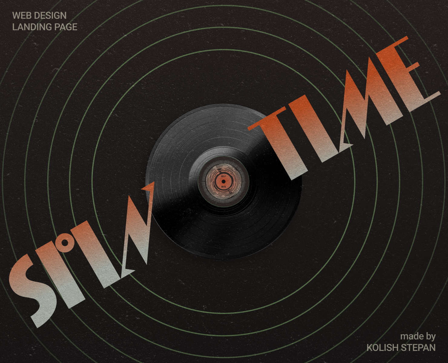VINYL STORE | LANDING PAGE DESIGN — Интерфейсы на Dprofile