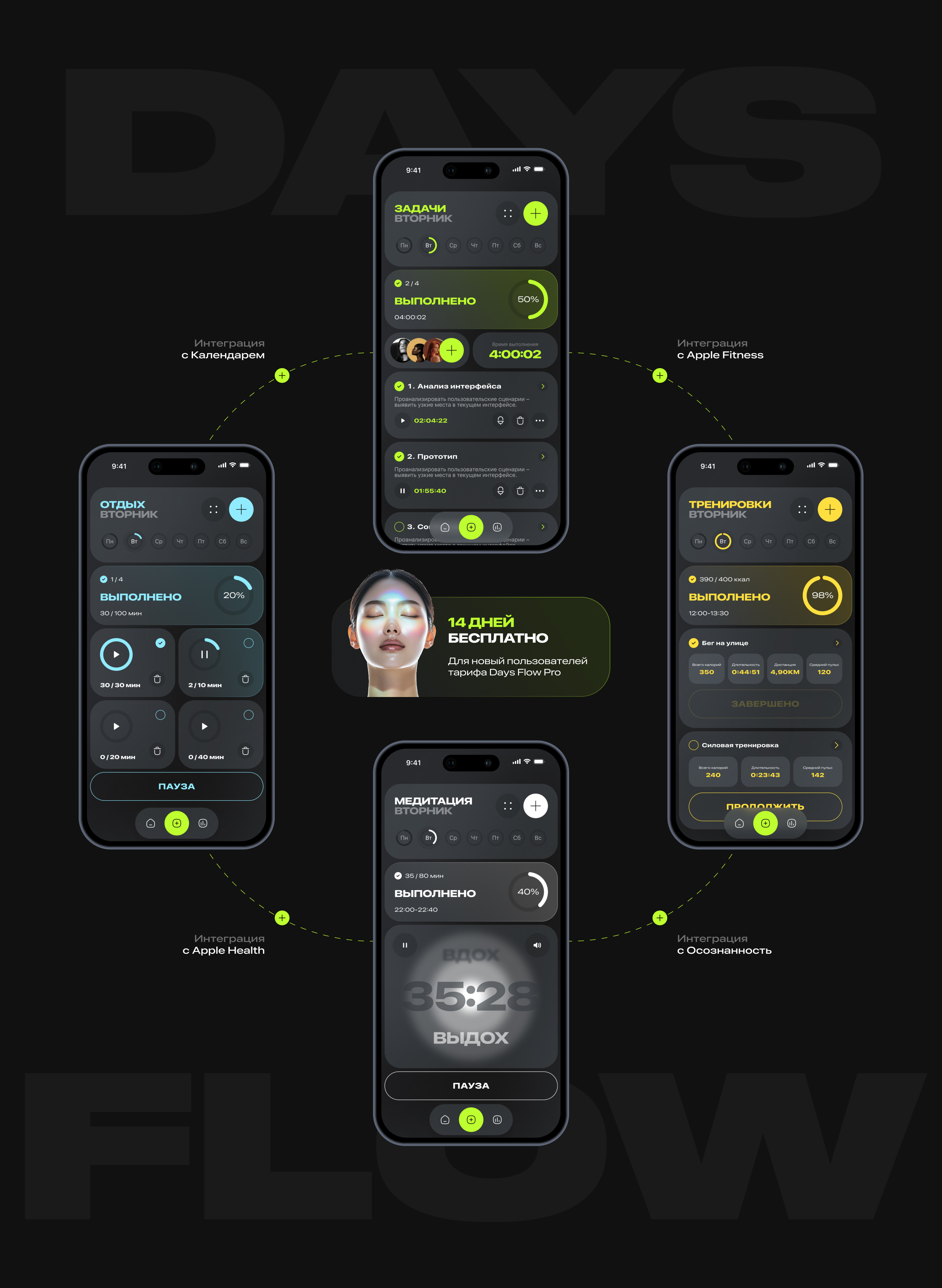 Days Flow / App — Изображение №12 — Интерфейсы на Dprofile