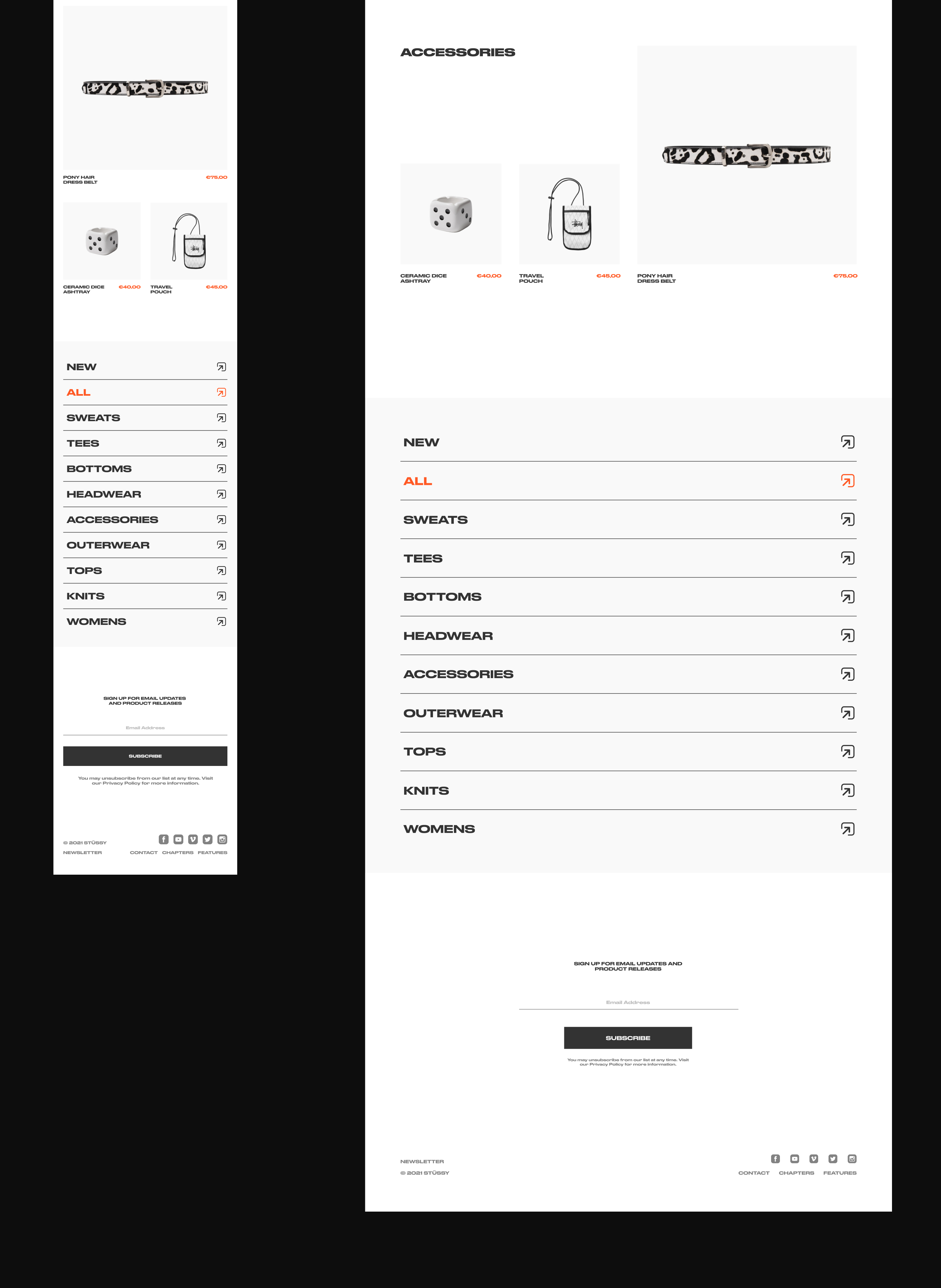 Stussy / Web — Изображение №9 — Интерфейсы на Dprofile