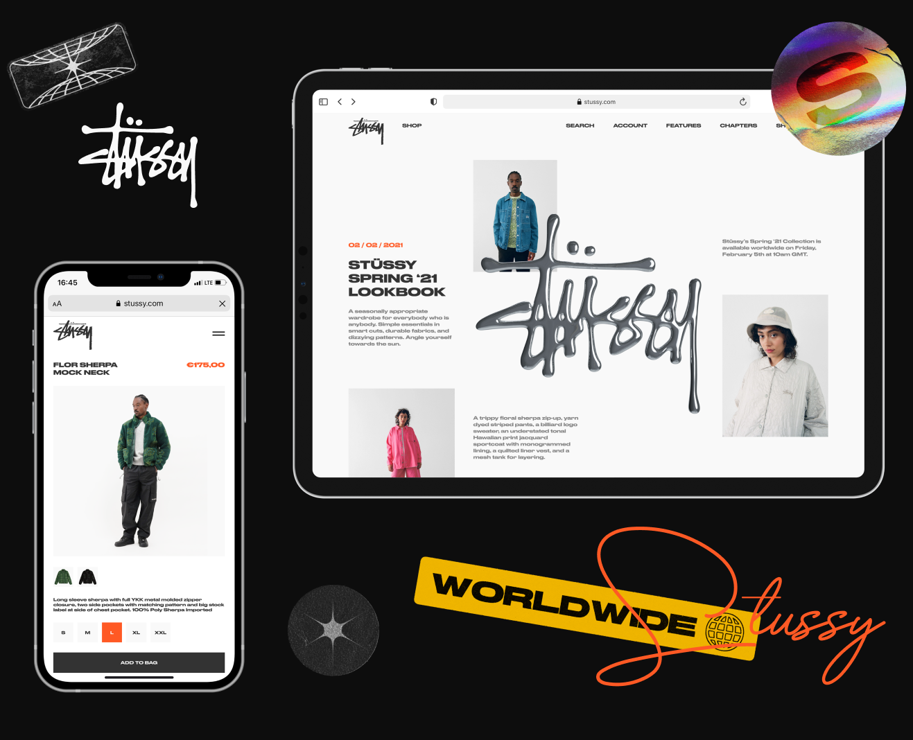 Stussy / Web — Интерфейсы на Dprofile