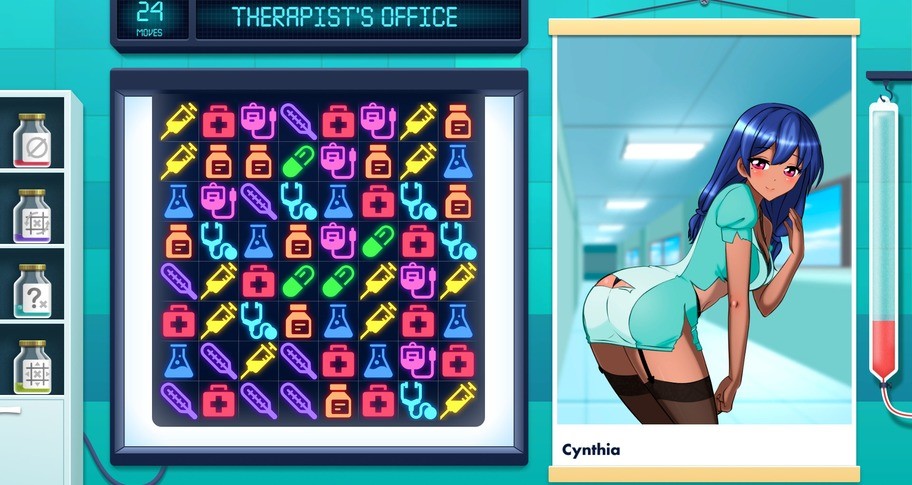 Арт для игры 3 в ряд "Медсестрички" — Изображение №4 — Иллюстрация на Dprofile