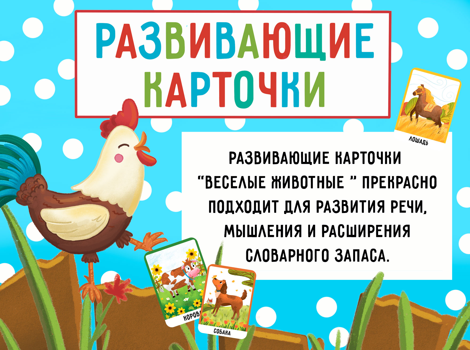 Развивающие карточки с животными — Изображение №1 — Иллюстрация на Dprofile