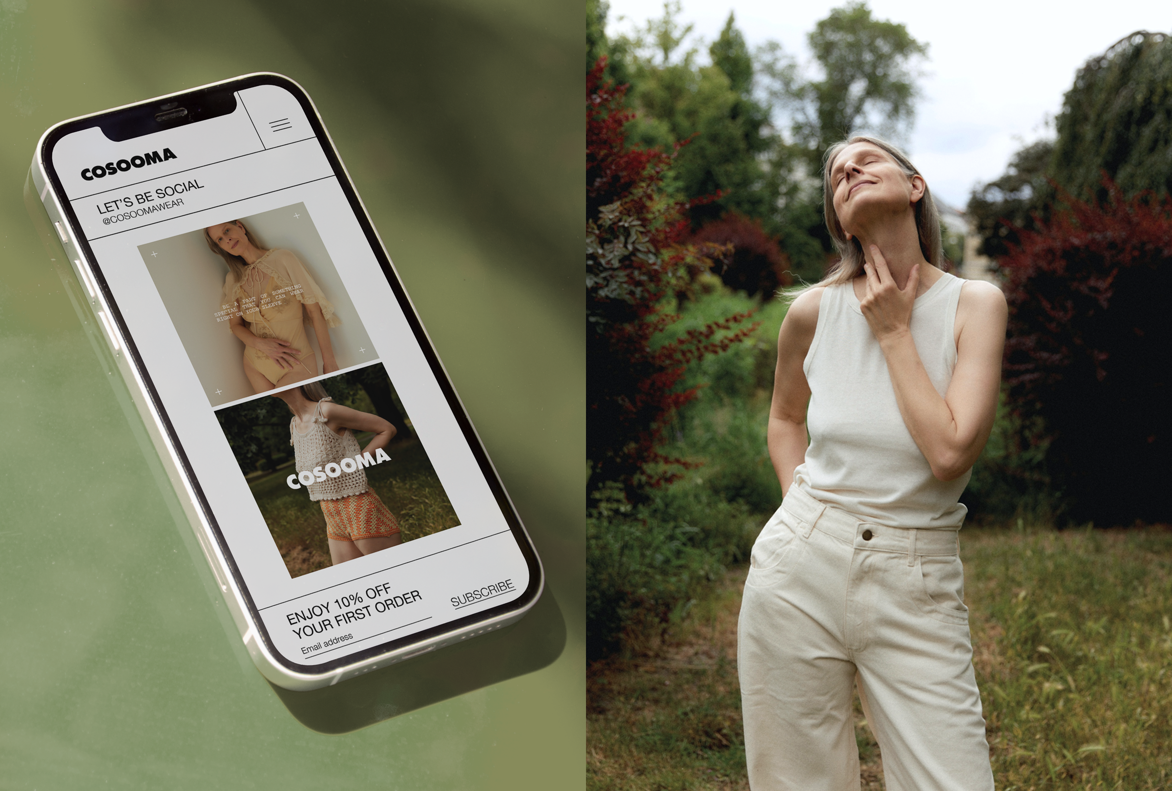 COSOOMA fashion brand - Визуальная идентичность и Веб дизайн — Изображение №7 — Интерфейсы, Брендинг на Dprofile