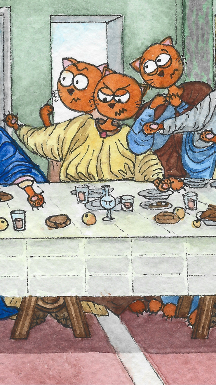 Котокопии именитых картин — Изображение №15 — Иллюстрация на Dprofile