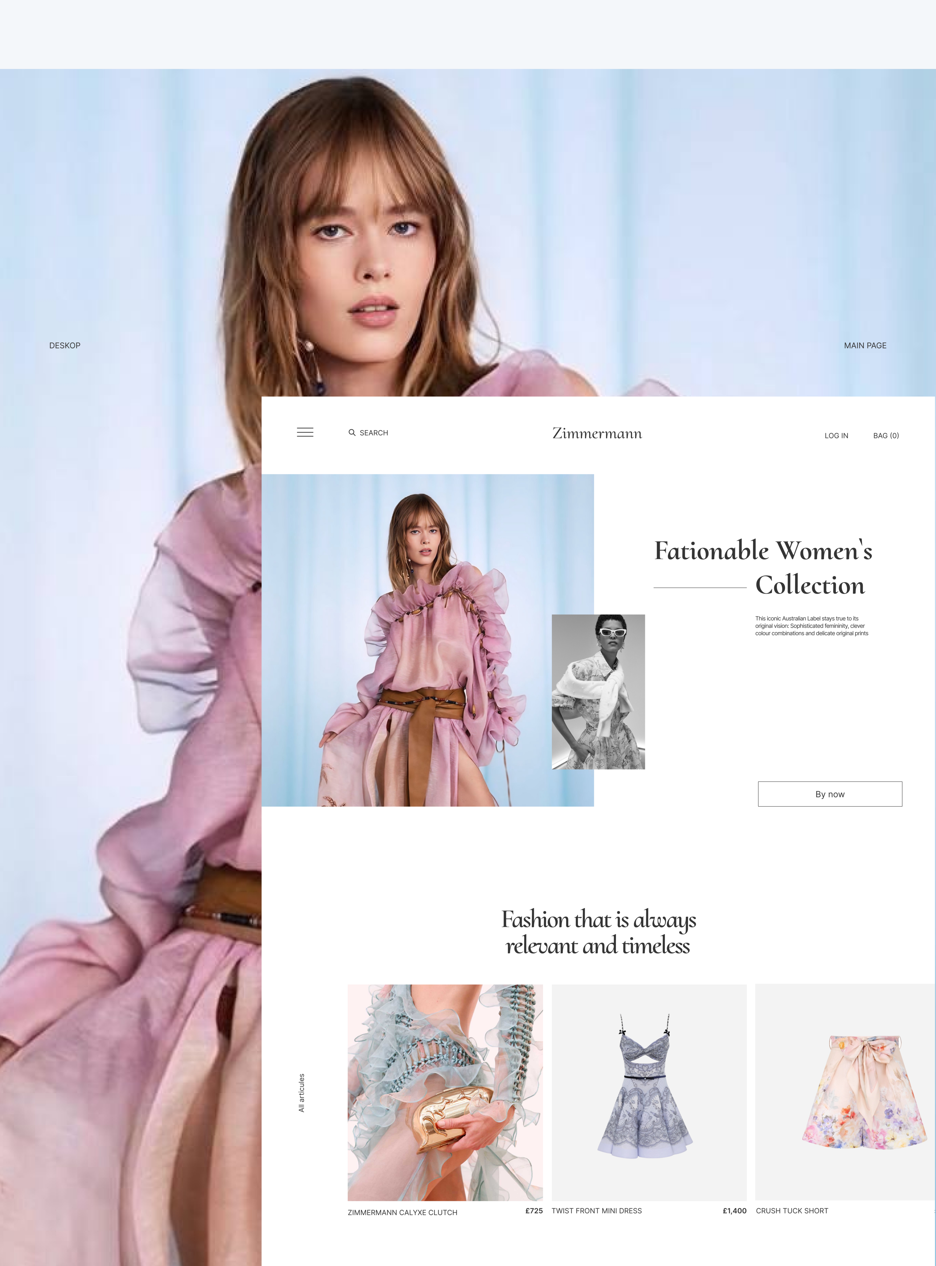 Zimmermann - Website redesign — Изображение №2 — Интерфейсы, Брендинг на Dprofile
