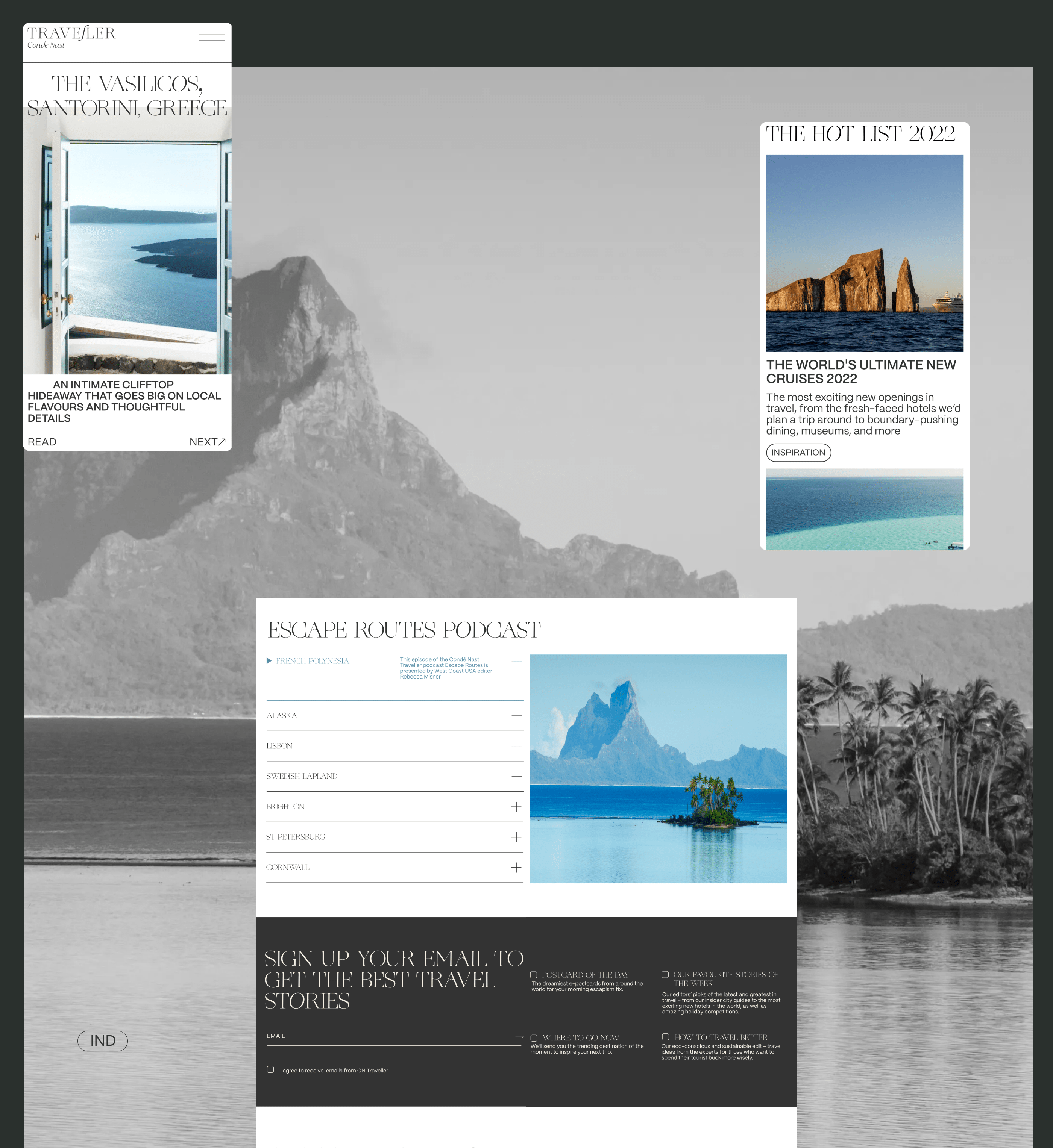 Condé Nast Traveller — Изображение №4 — Интерфейсы, Брендинг на Dprofile