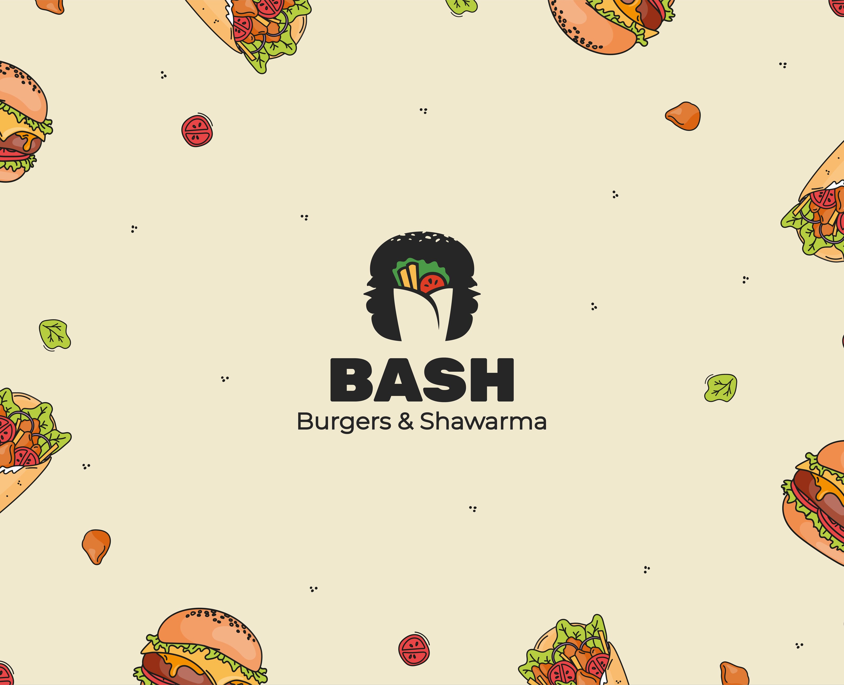 BASH | Brand Identity | Фирменный стиль для кафе — Брендинг, Графика на Dprofile