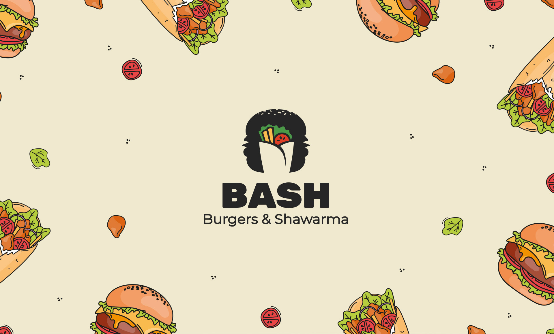 BASH | Brand Identity | Фирменный стиль для кафе — Изображение №8 — Брендинг, Графика на Dprofile